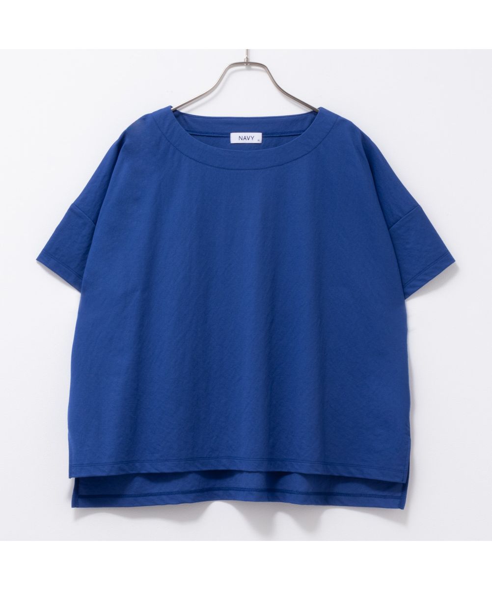 マックハウス Mac-House SARARI サラリ NAVY レギュラー丈Tシャツ MH846ー700