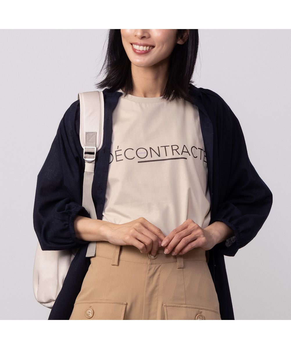マックハウス Mac-House HusHusH ハッシュアッシュ テックコットンプリントTシャツ P42ー18404 (ブラック) ブラック