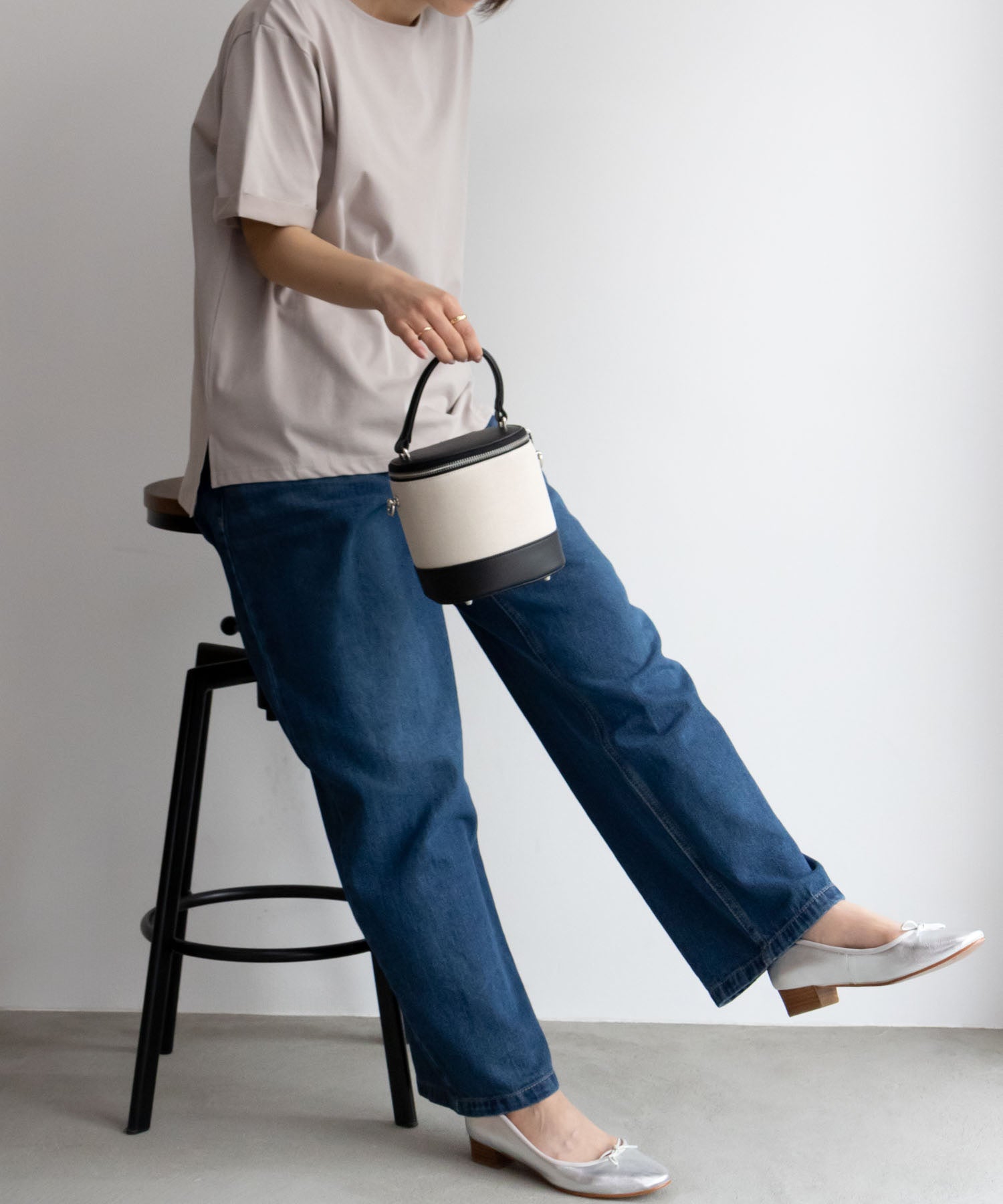 マックハウス Mac-House SARARI サラリ NAVY クール&UVカットTシャツ 115426760 (ベージュ) ベージュ