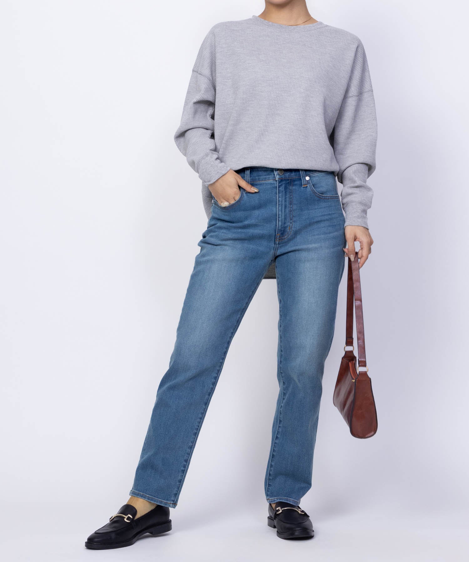 麥克豪斯 Mac-House NAVY 藏青色 每天都想穿的牛仔褲「我的牛仔褲」 鉛筆褲 NVーNーW010