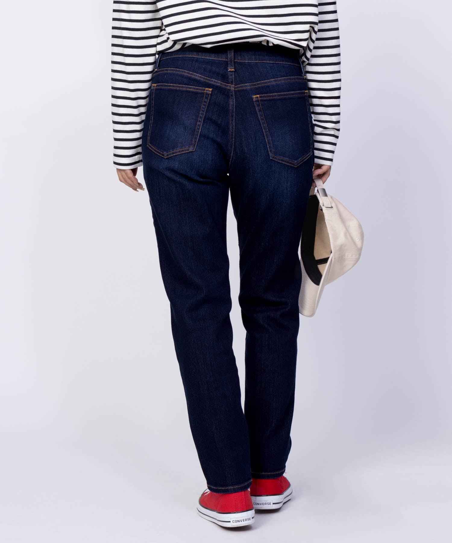 麥克豪斯 Mac-House NAVY 藏青色 每天都想穿的牛仔褲「我的牛仔褲」 鉛筆褲 NVーNーW010