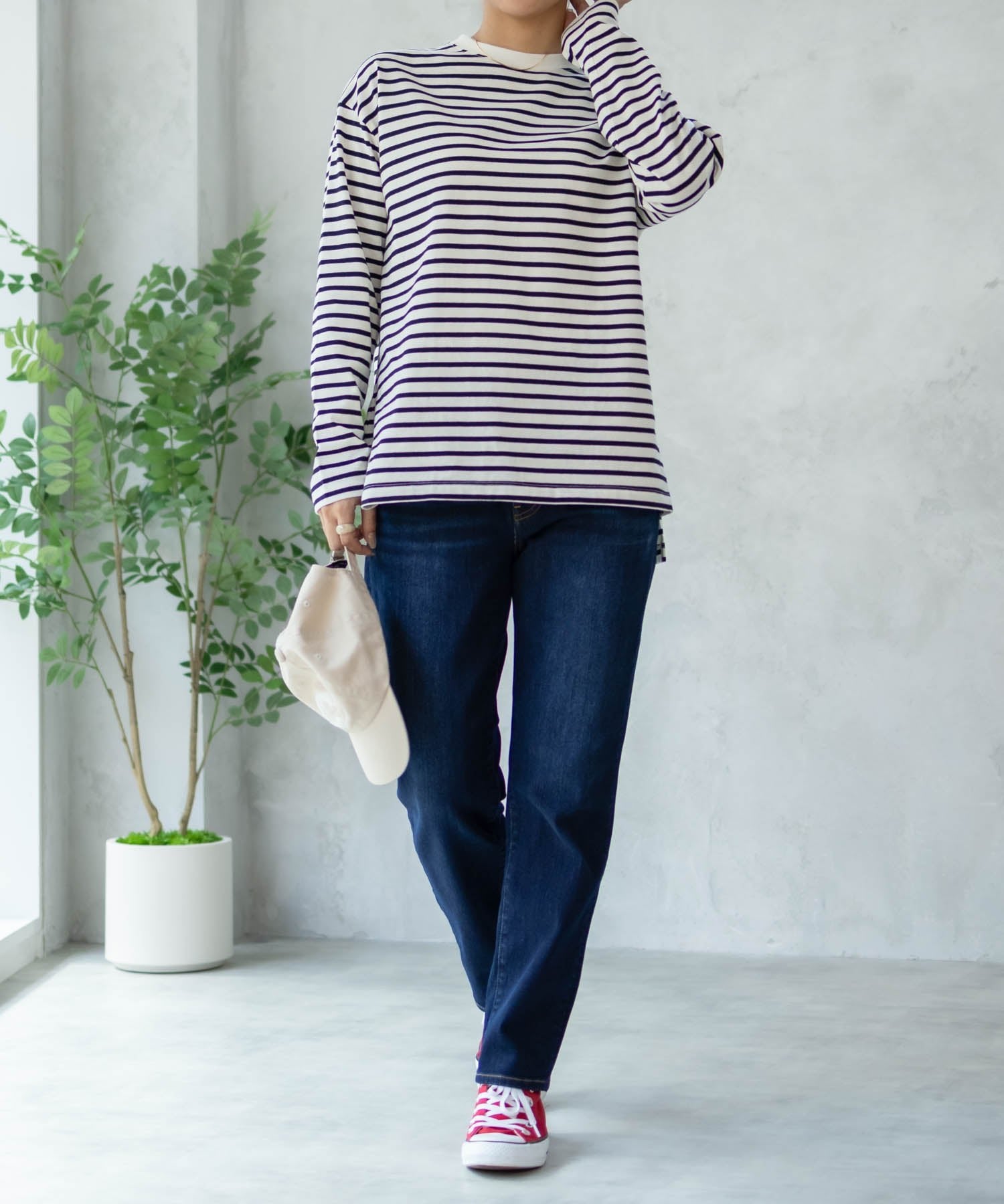 麥克豪斯 Mac-House NAVY 藏青色 每天都想穿的牛仔褲「我的牛仔褲」 鉛筆褲 NVーNーW010