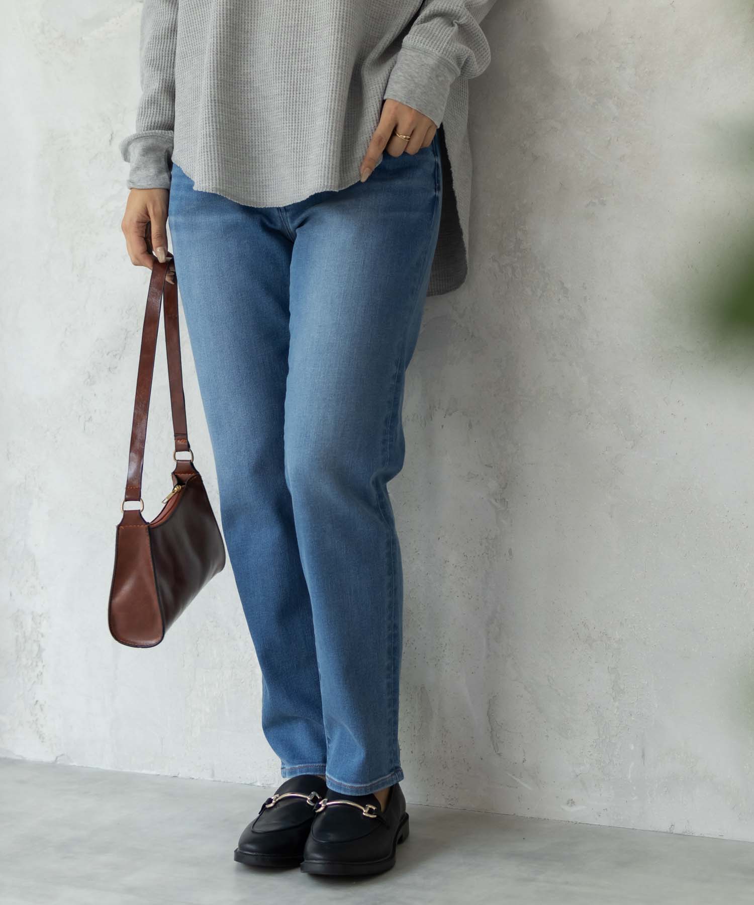 麥克豪斯 Mac-House NAVY 藏青色 每天都想穿的牛仔褲「我的牛仔褲」 鉛筆褲 NVーNーW010