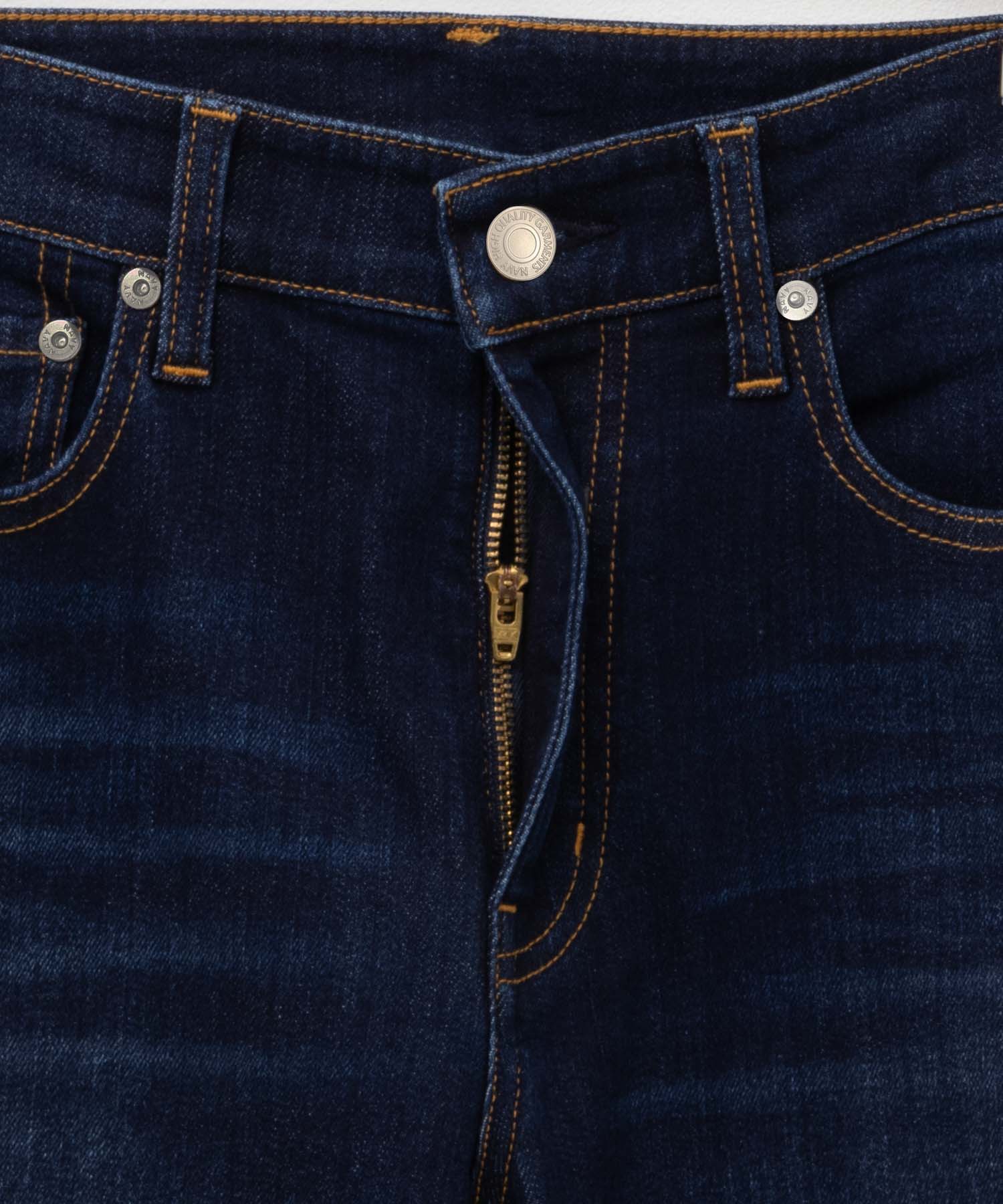 麥克豪斯 Mac-House NAVY 藏青色 每天都想穿的牛仔褲「我的牛仔褲」 鉛筆褲 NVーNーW010