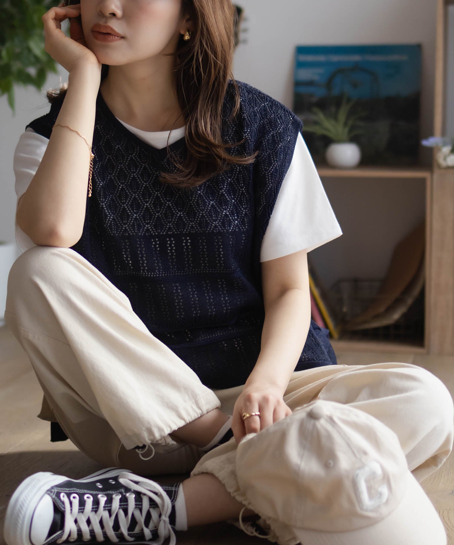 麥克豪斯 Mac-House 側邊蝴蝶結針織套裝