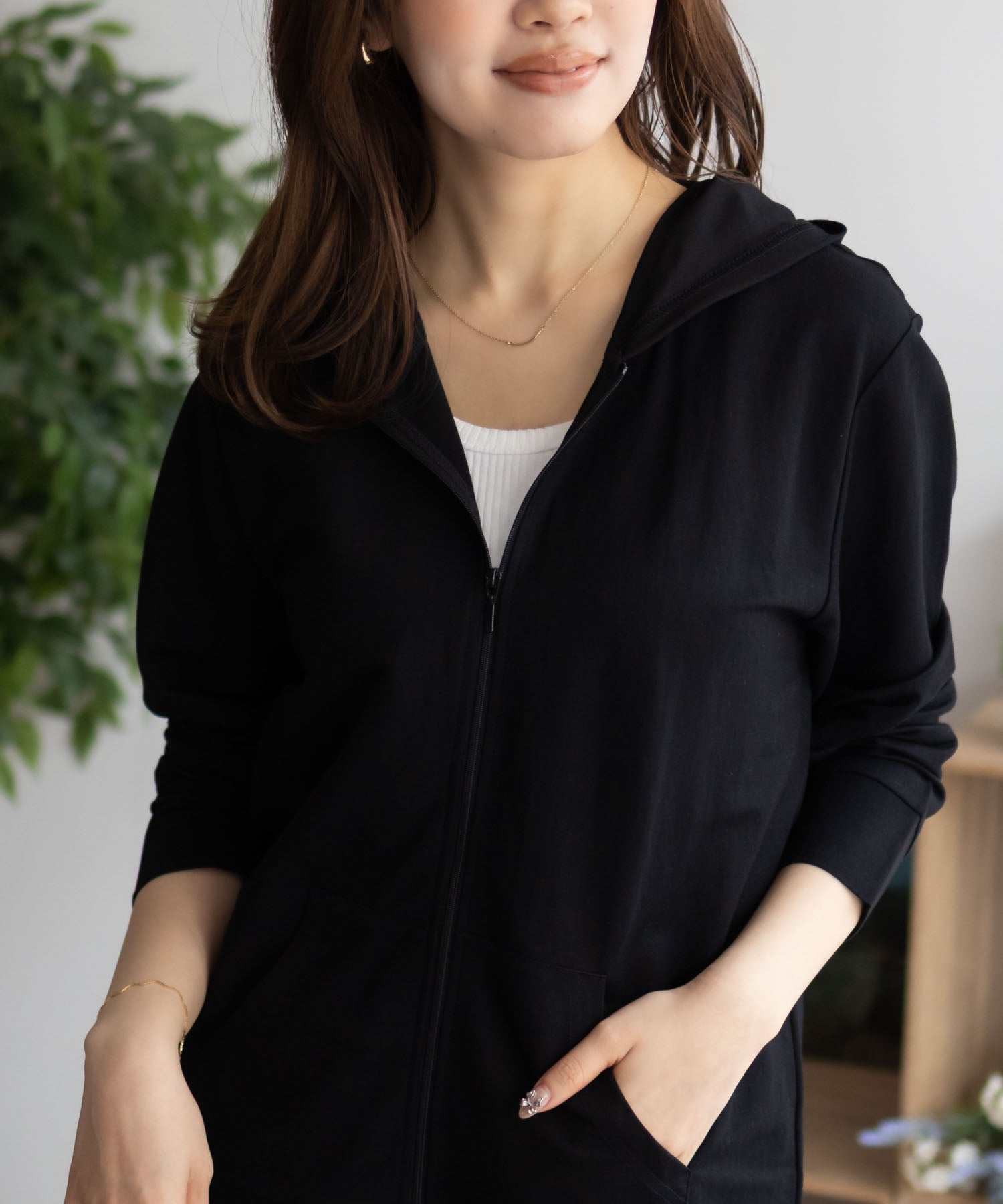 マックハウス Mac-House nAvy UVパーカー (ブラック) ブラック