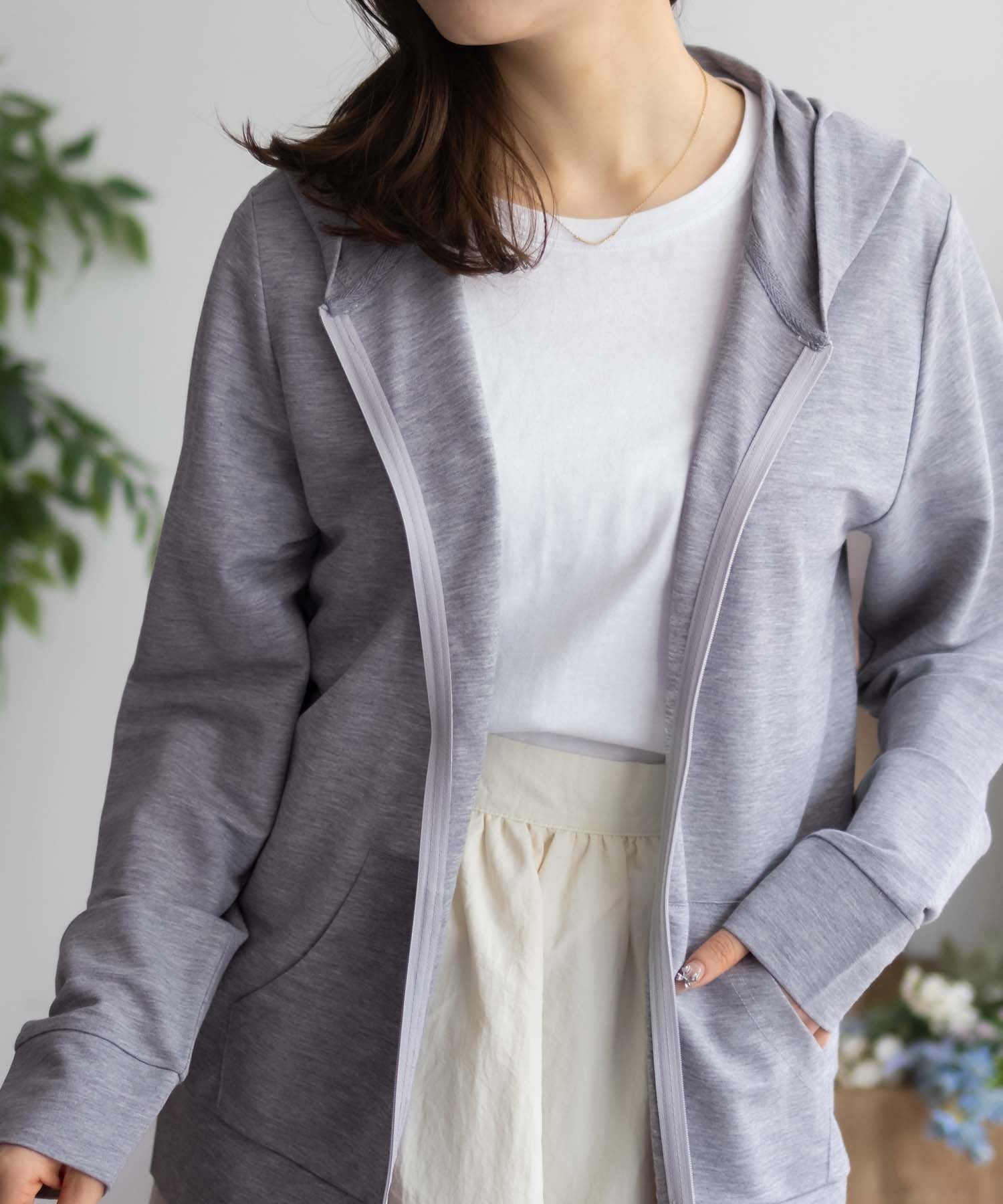 マックハウス Mac-House nAvy UVパーカー (グレー) グレー