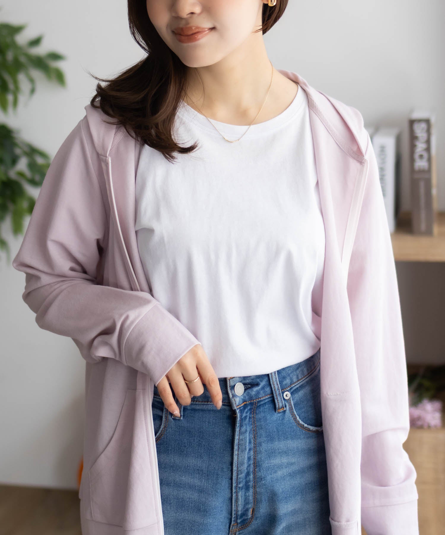 マックハウス Mac-House nAvy UVパーカー (ピンク) ピンク