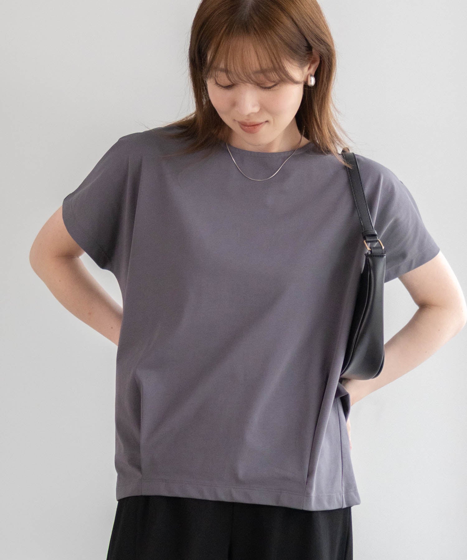 マックハウス Mac-House nAvy SARARI 裾切替プルオーバー (チャコール) チャコール