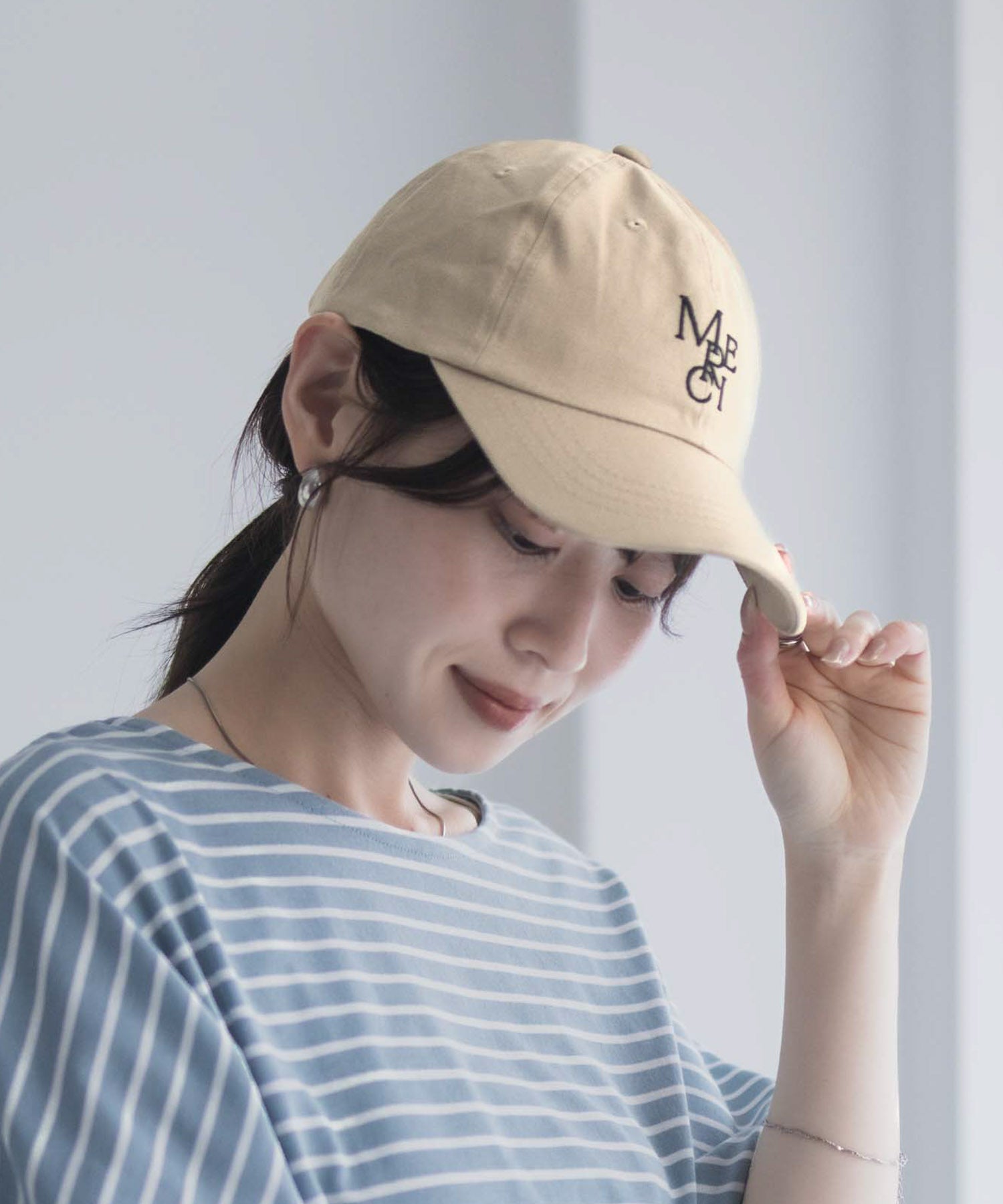 マックハウス Mac-House MERCIキャップ (ベージュ) ベージュ