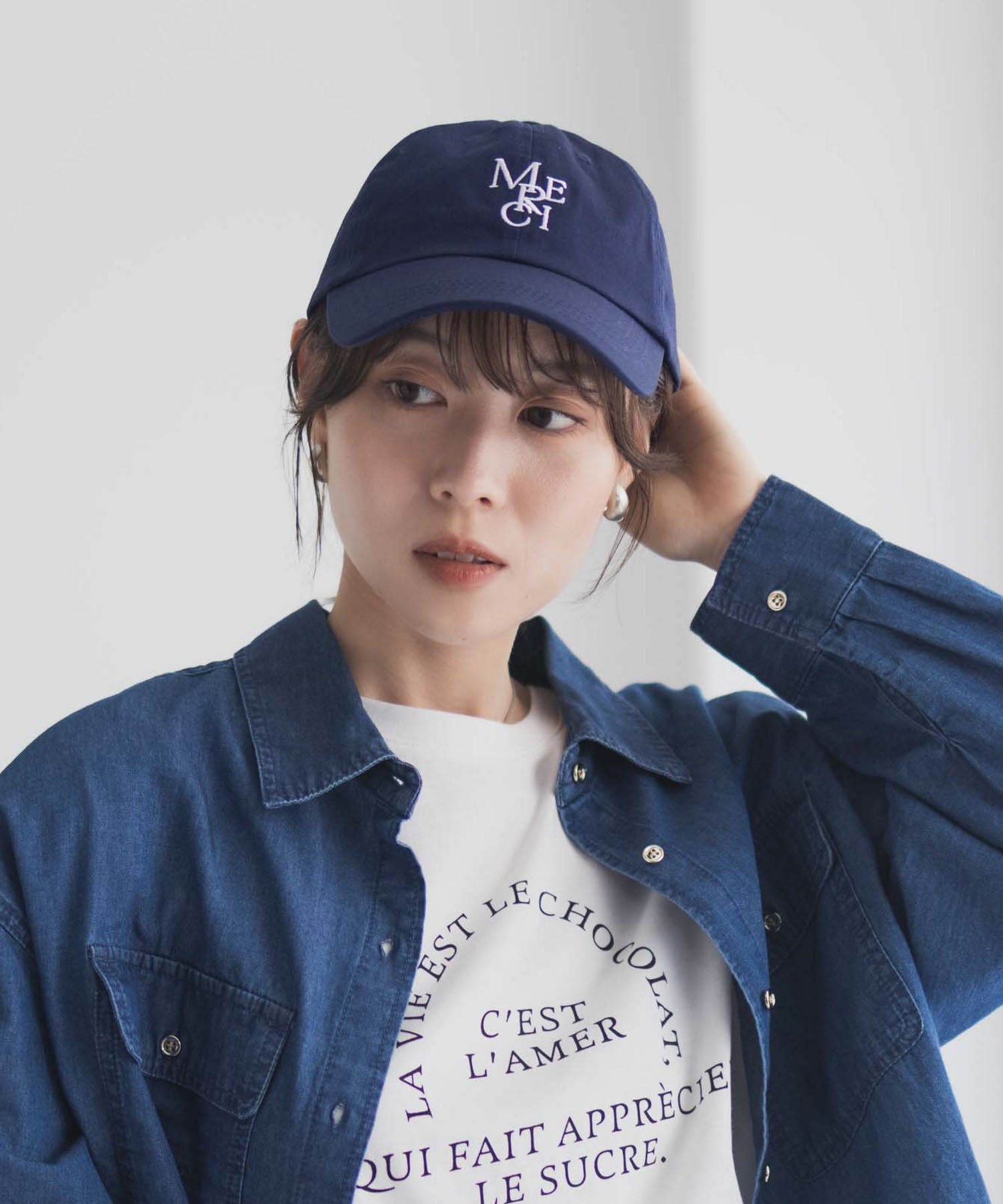 マックハウス Mac-House MERCIキャップ (ベージュ) ベージュ