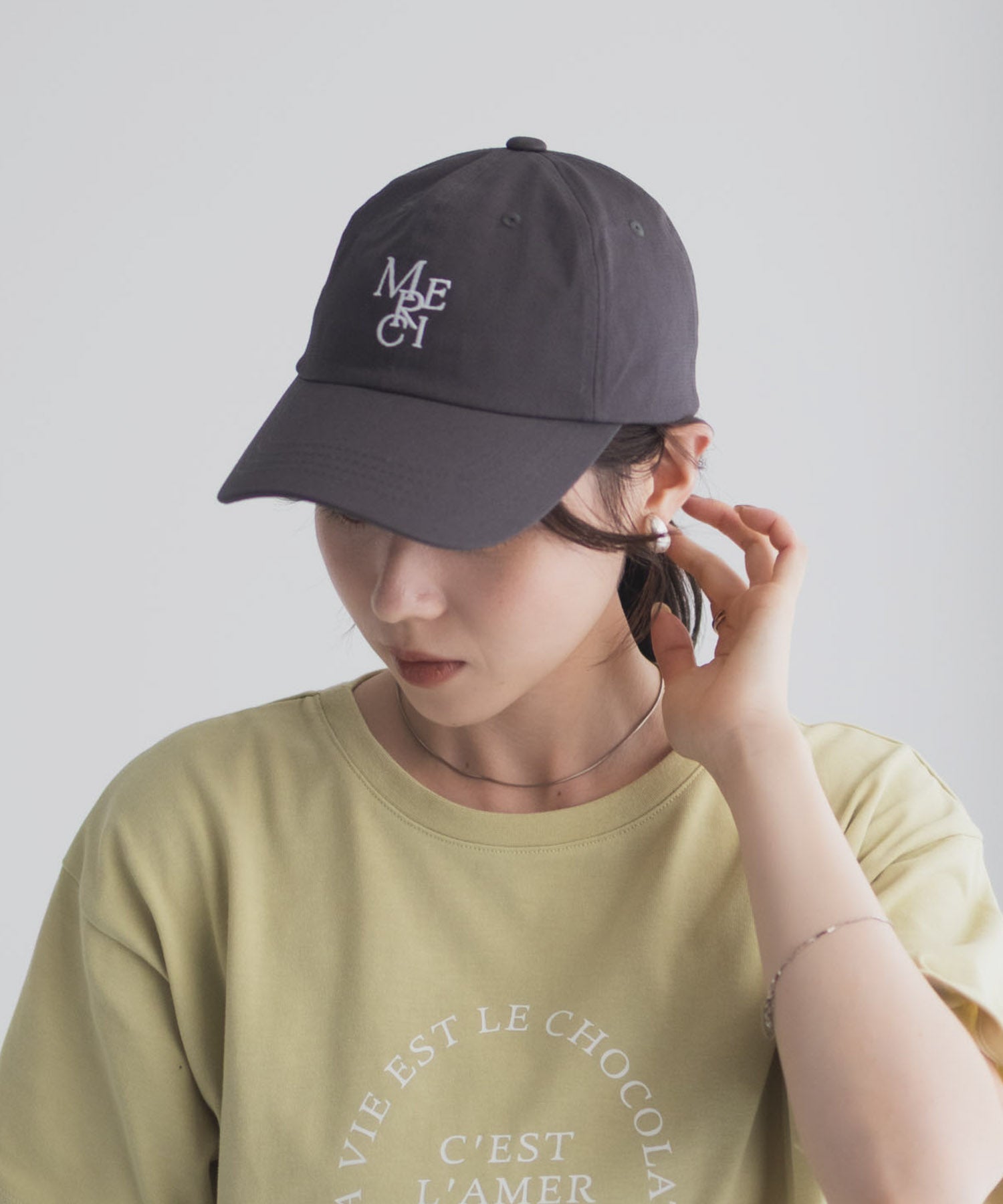 マックハウス Mac-House MERCIキャップ (ベージュ) ベージュ