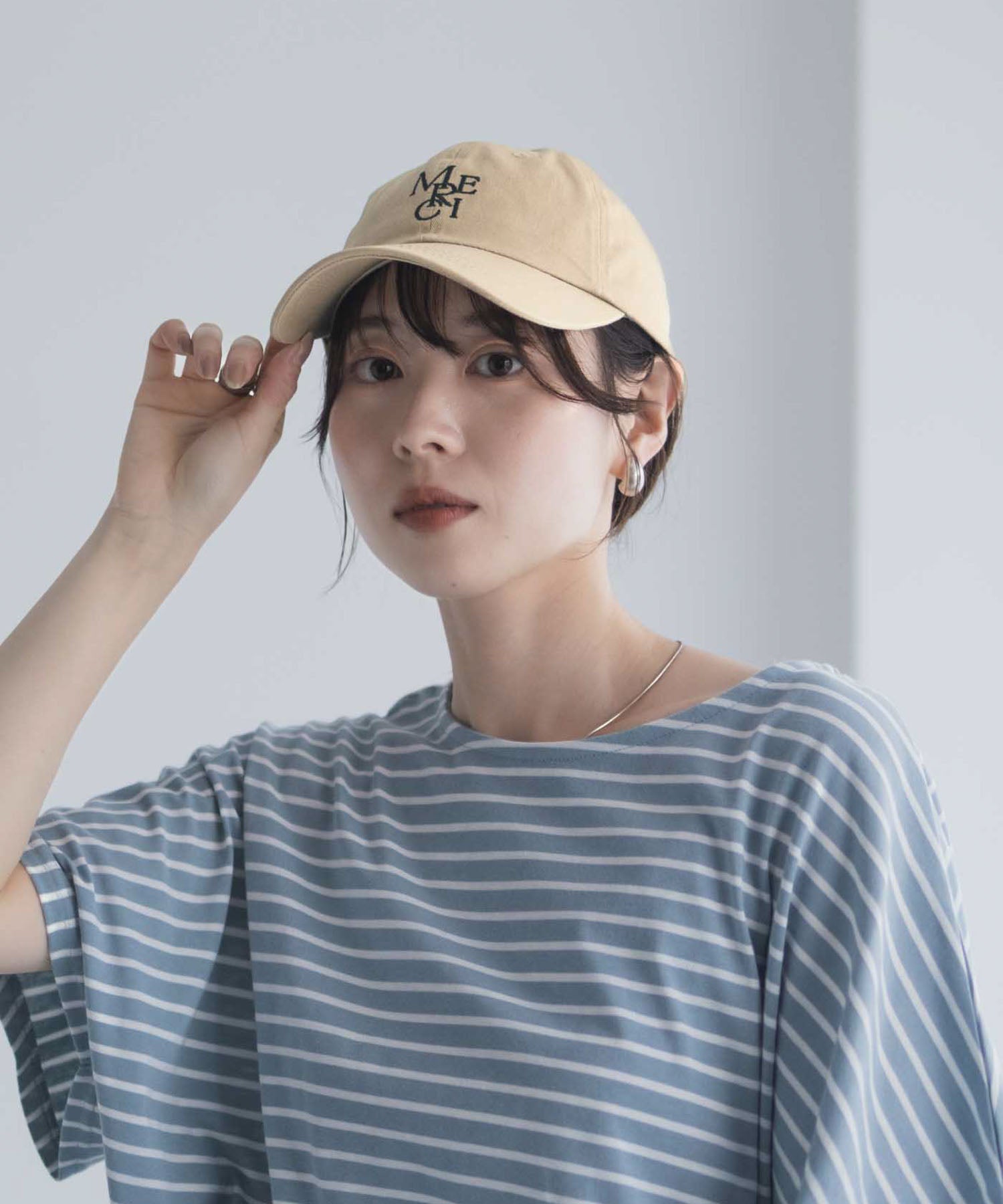 マックハウス Mac-House MERCIキャップ (ベージュ) ベージュ