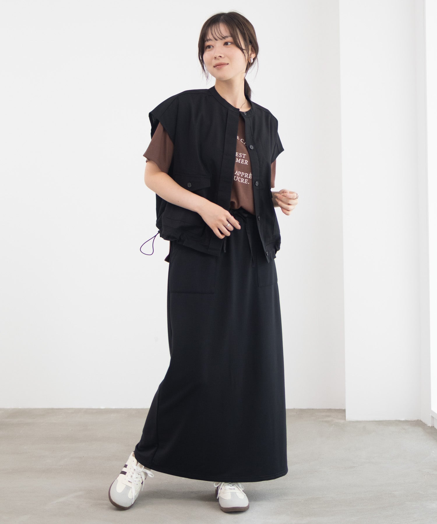 マックハウス Mac-House リネンライクノーカラージャケット (ベージュ) ベージュ