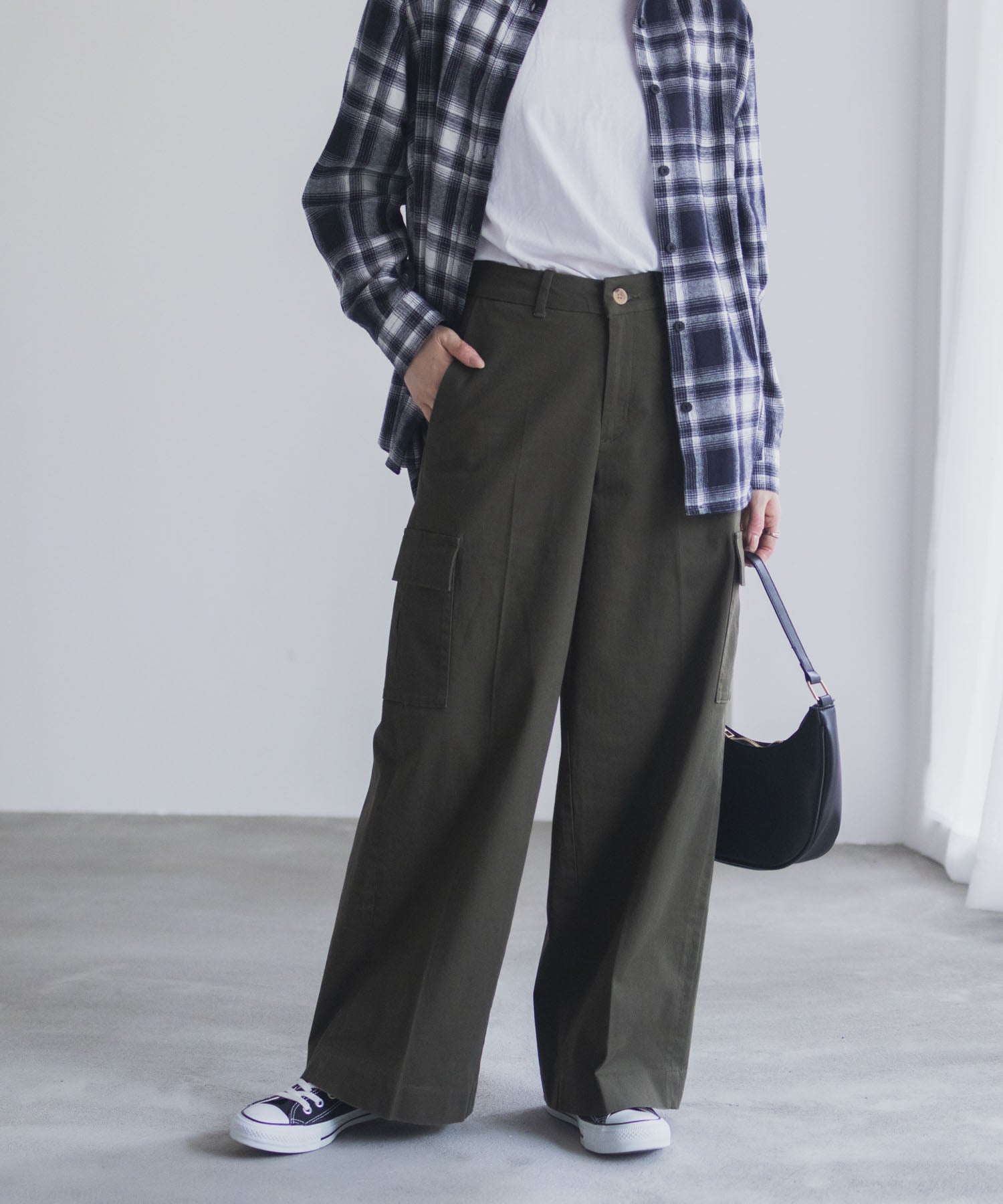 マックハウス Mac-House nAvy カーゴチノパンツ (カーキ) カーキ