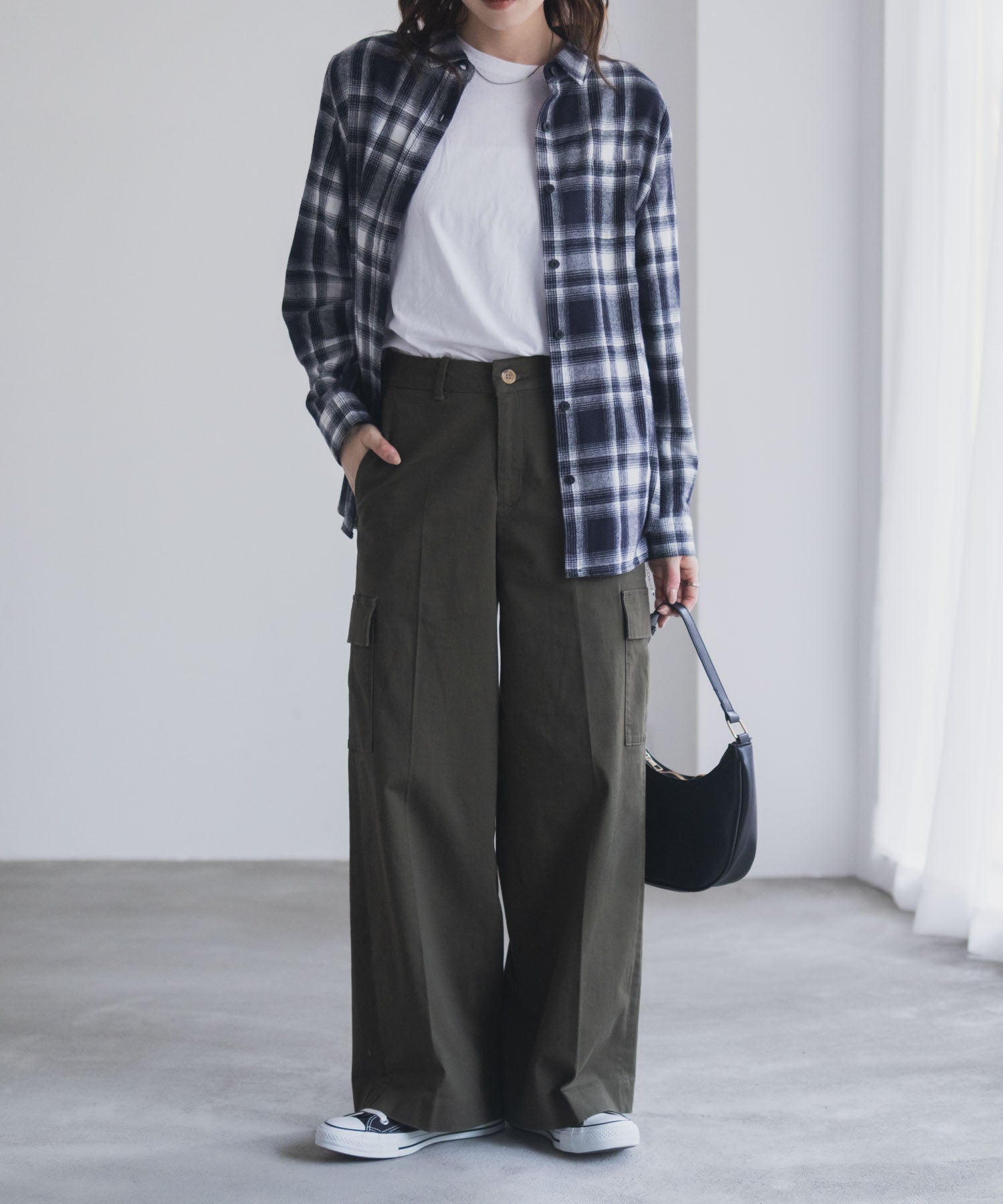 マックハウス Mac-House nAvy カーゴチノパンツ (カーキ) カーキ