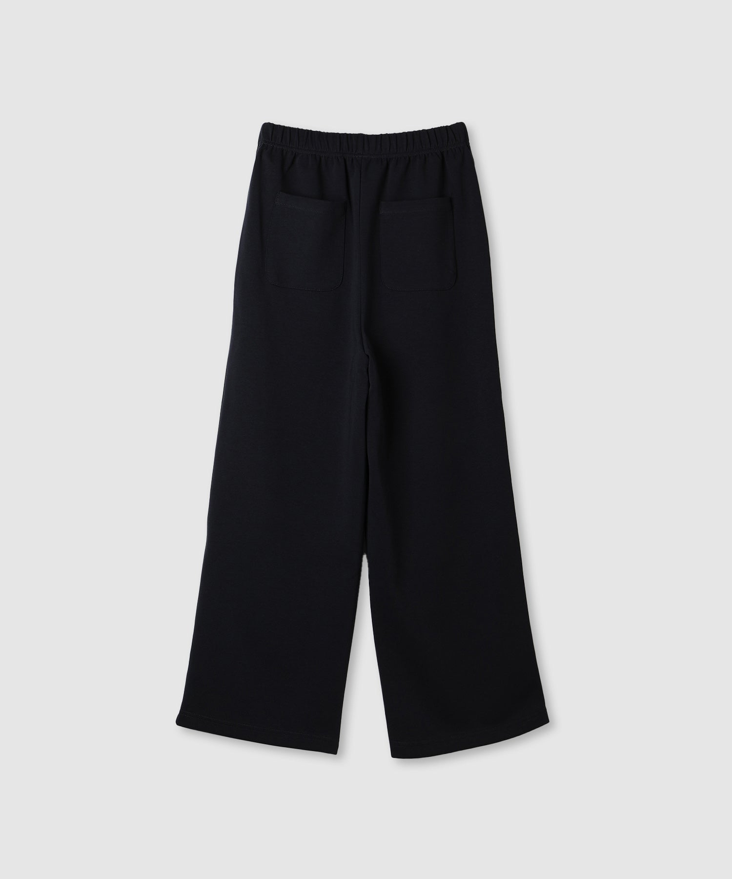 マックハウス Mac-House エアリエポンチ素材ラインパンツ (ブラック) ブラック