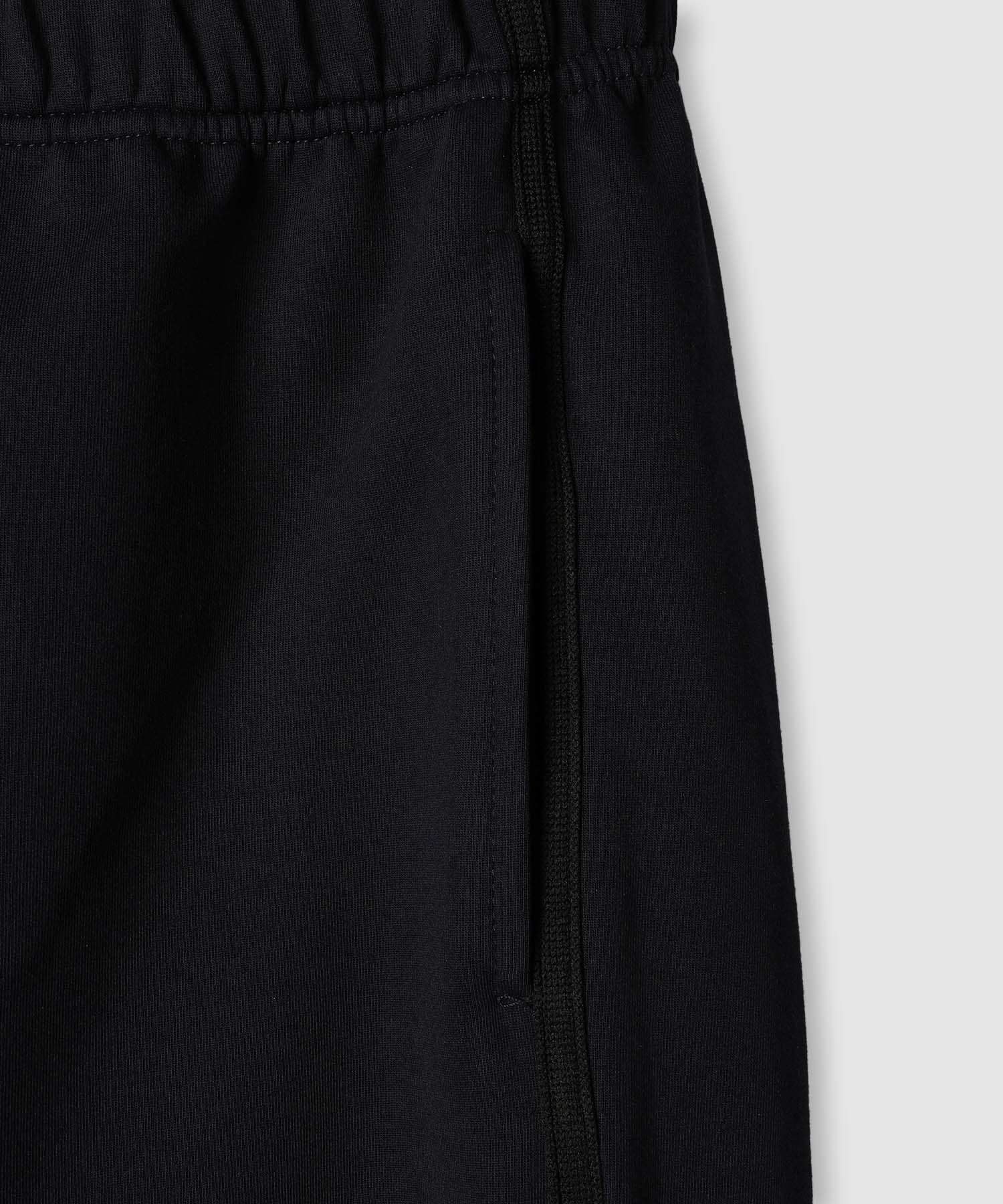 マックハウス Mac-House エアリエポンチ素材ラインパンツ (ブラック) ブラック