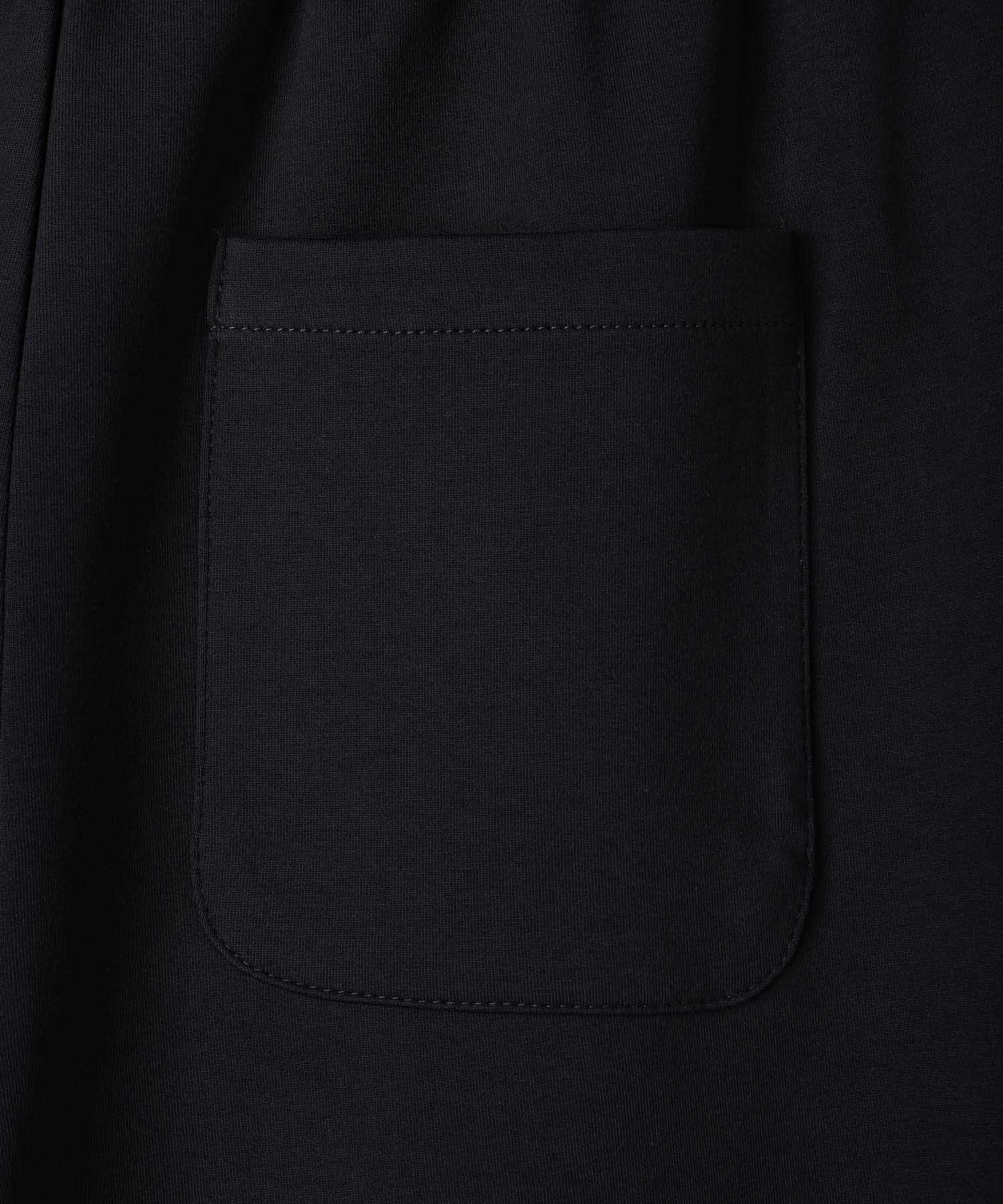 マックハウス Mac-House エアリエポンチ素材ラインパンツ (ブラック) ブラック