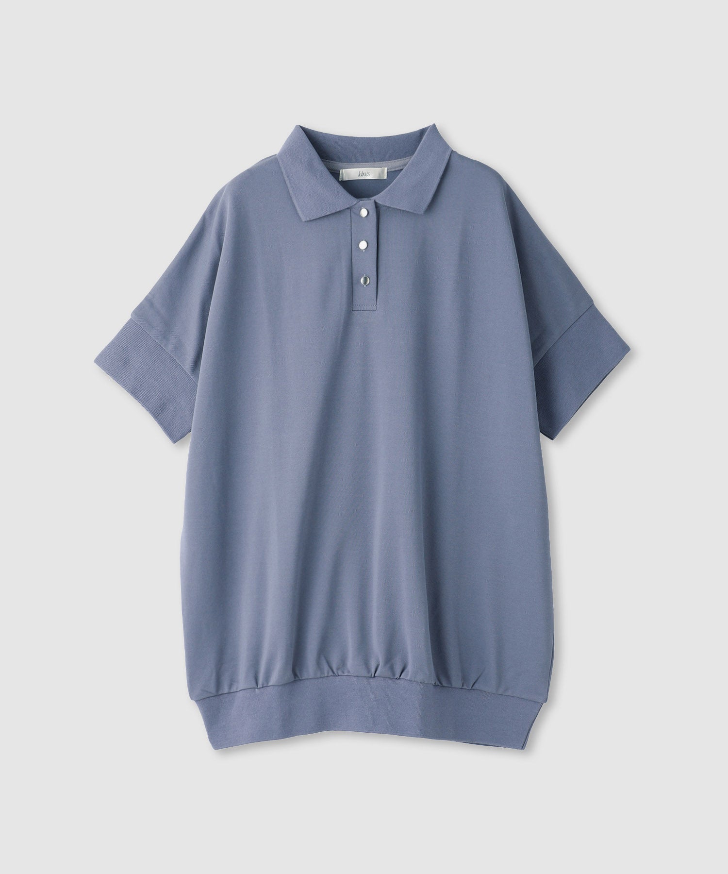 マックハウス Mac-House ドルマン鹿の子ポロシャツ (ブルー) ブルー