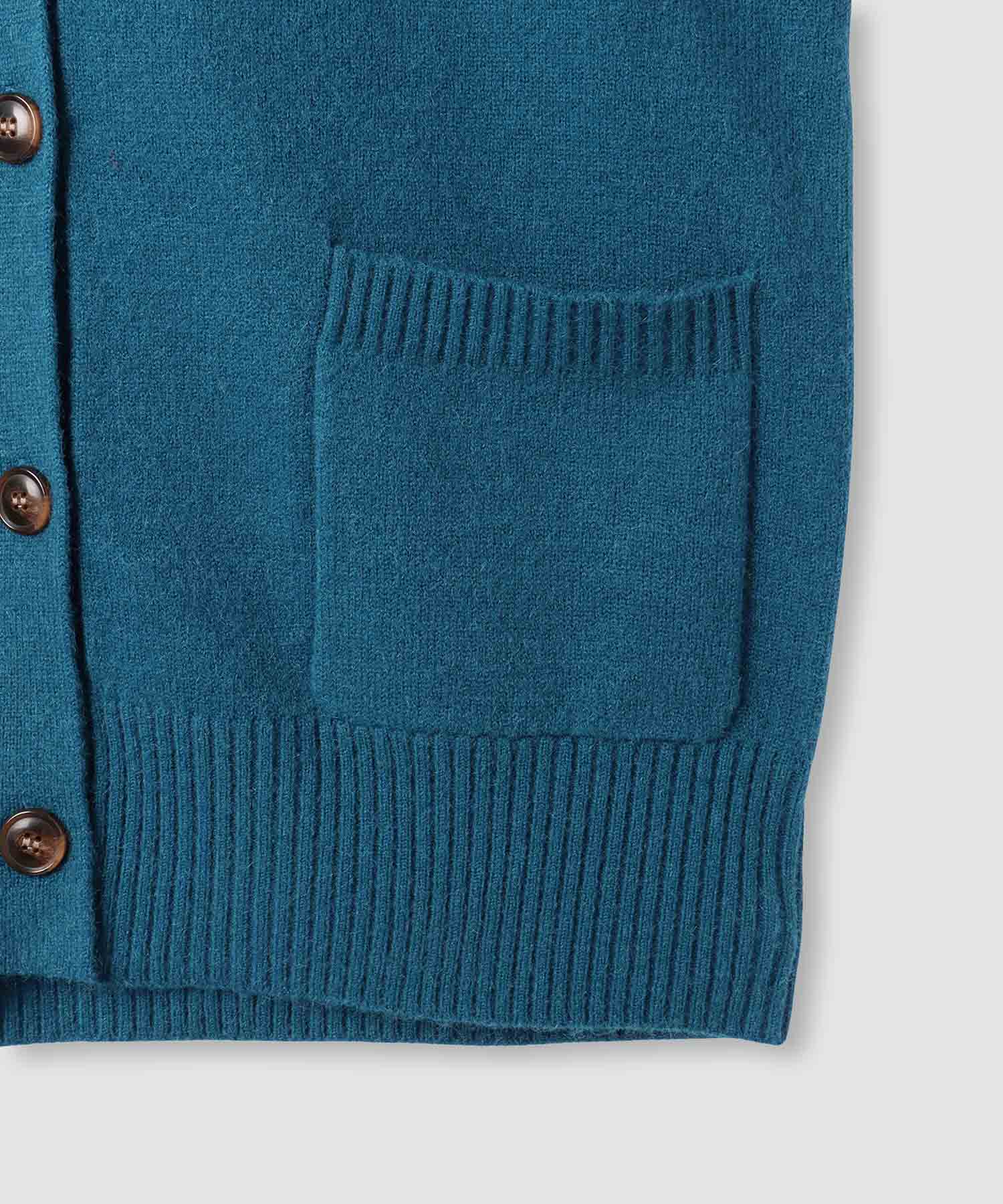 マックハウス Mac-House nAvy もちり もちもち 洗えるニット Vネックカーディガン (チャコール) チャコール