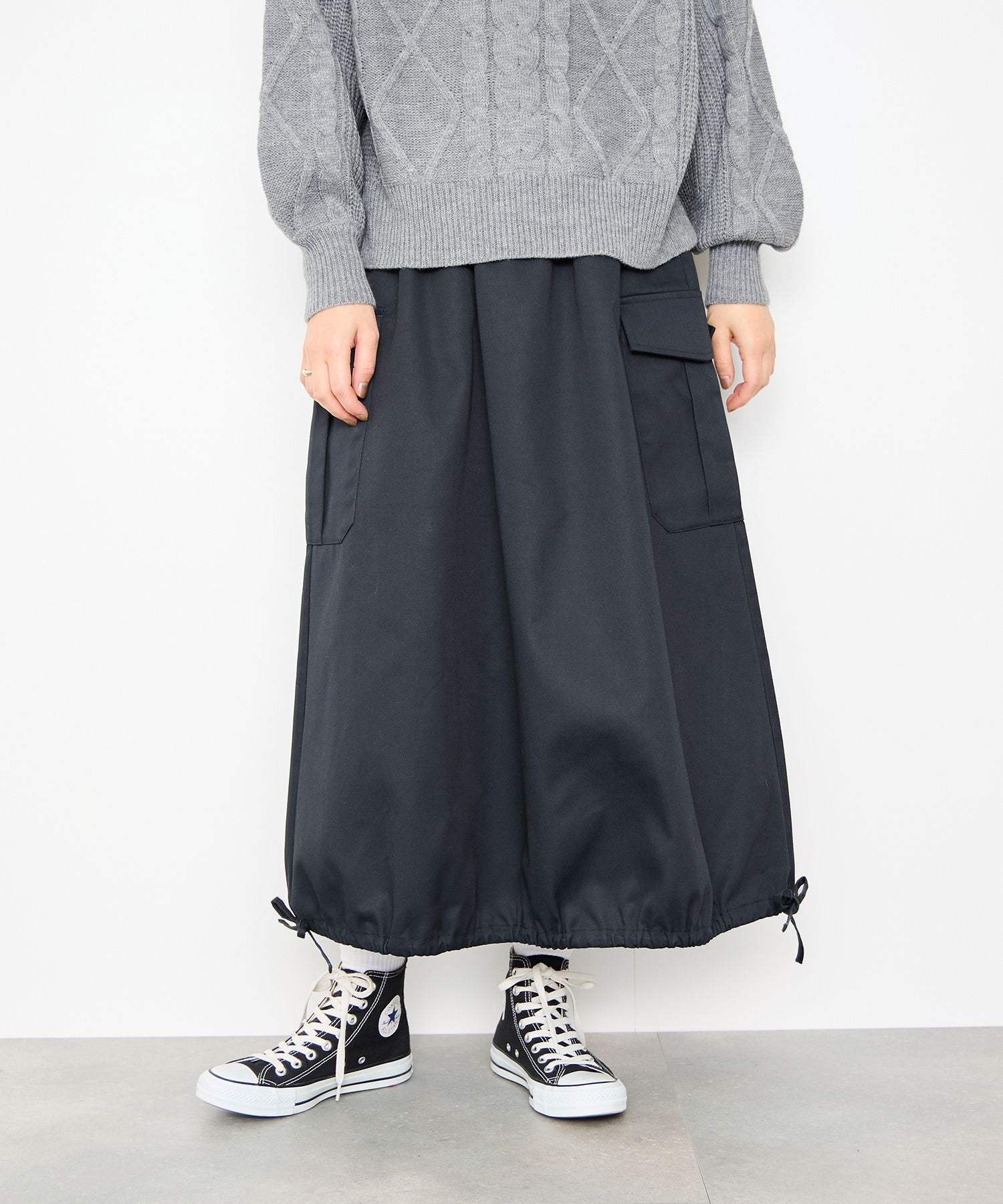 マックハウス Mac-House バルーンカーゴスカート (ベージュ) ベージュ