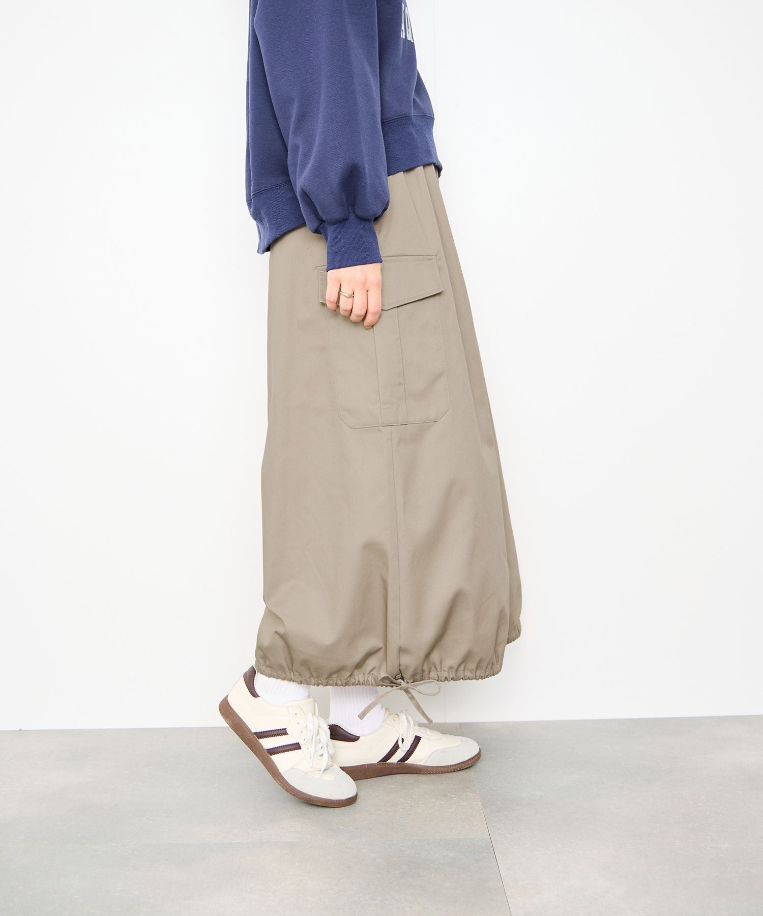 マックハウス Mac-House バルーンカーゴスカート (ベージュ) ベージュ