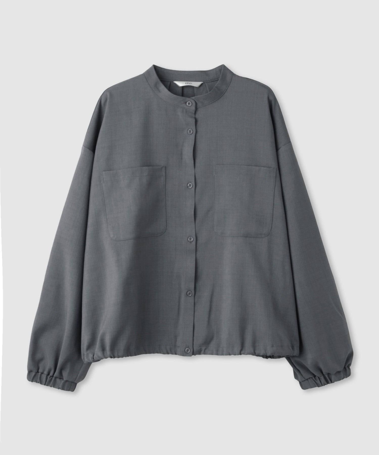 マックハウス Mac-House 裾ドロストブラウス (モカ) モカ