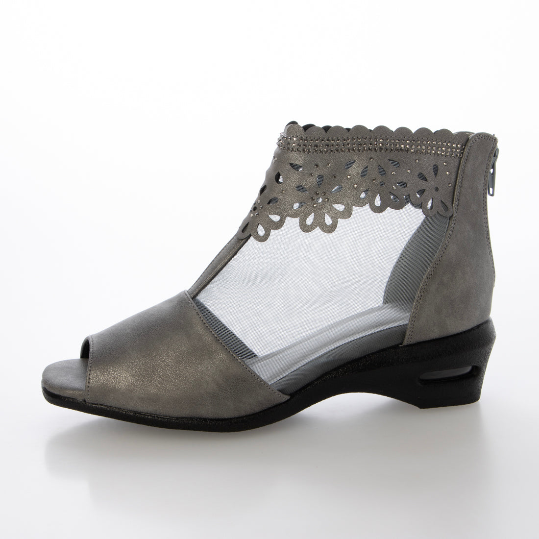 マリカ MARIKA 4Eきらめきチュール使いサマーブーツ (グレー) グレー