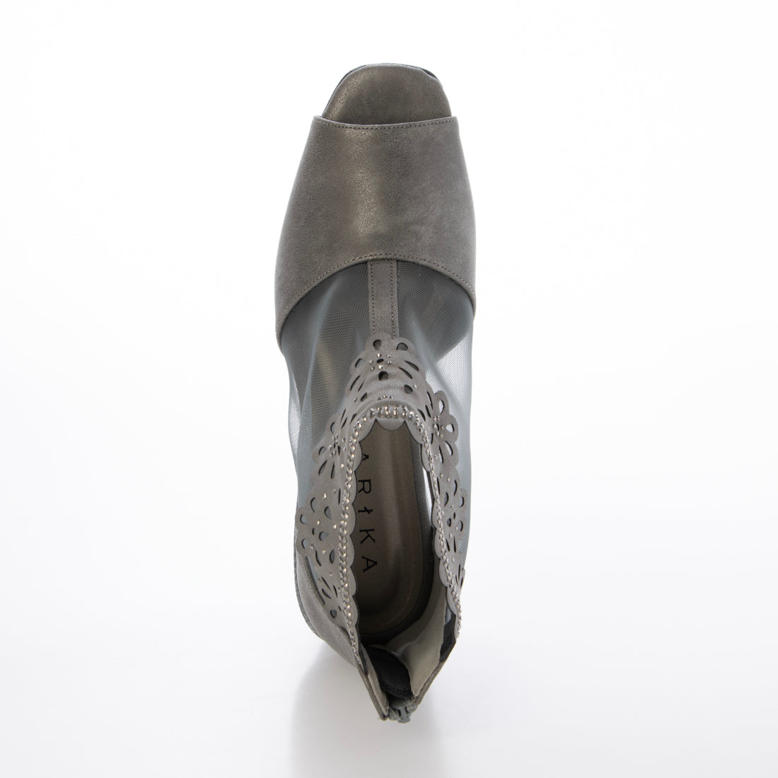 マリカ MARIKA 4Eきらめきチュール使いサマーブーツ (グレー) グレー