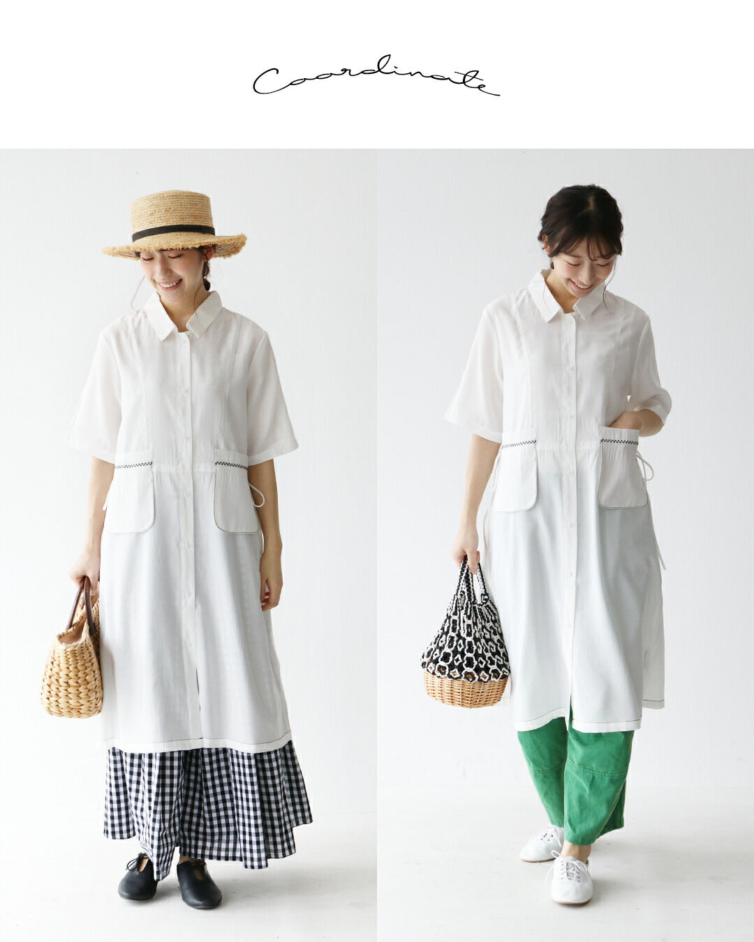 サンポクシェル sanpo kuschel ポシェットポケットワンピース (ホワイト) ホワイト