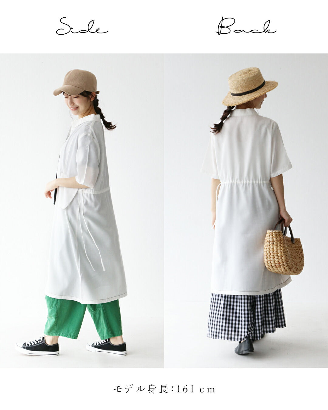 サンポクシェル sanpo kuschel ポシェットポケットワンピース (ホワイト) ホワイト