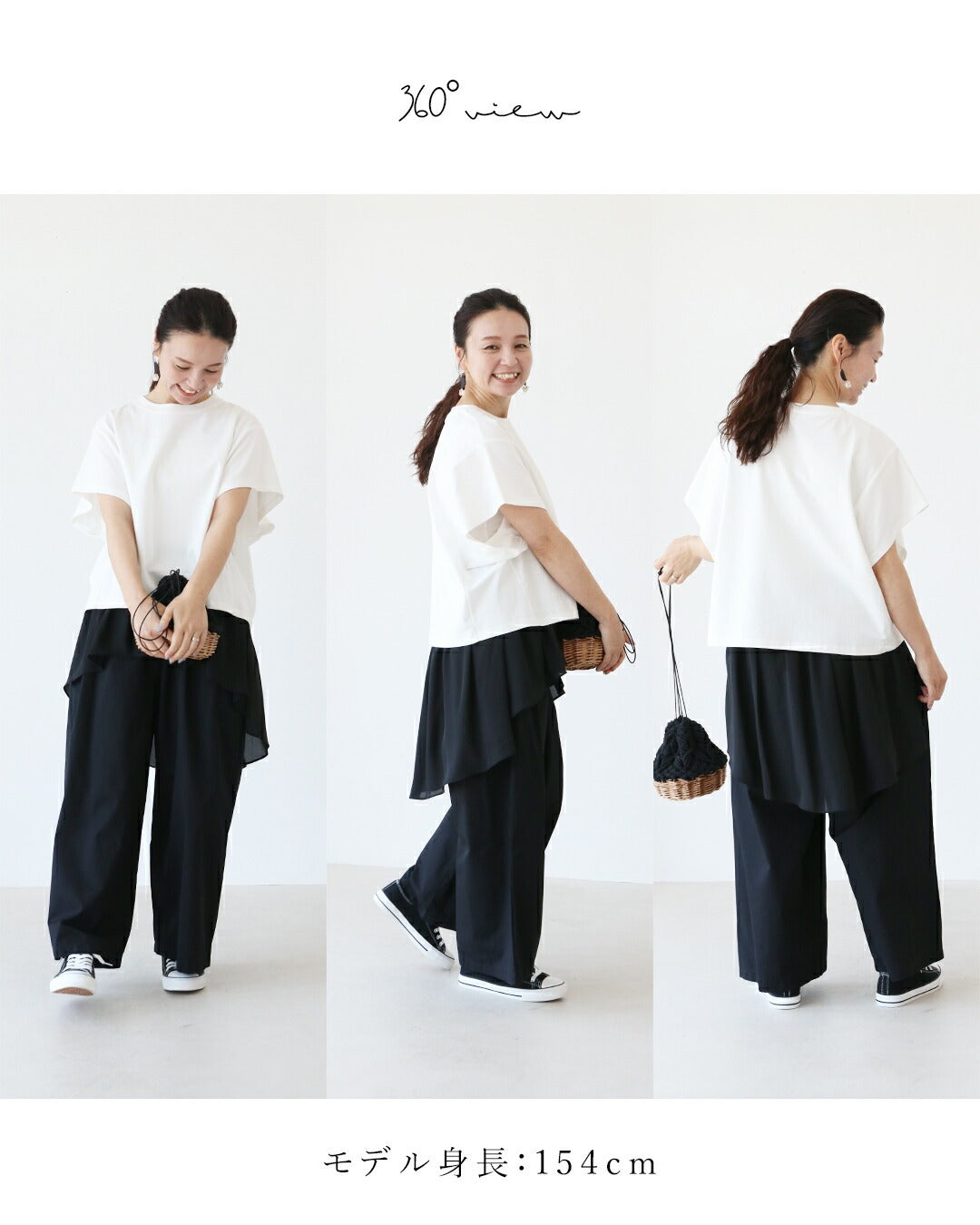 サンポクシェル sanpo kuschel とにかく涼しいTシャツトップス (ホワイト) ホワイト