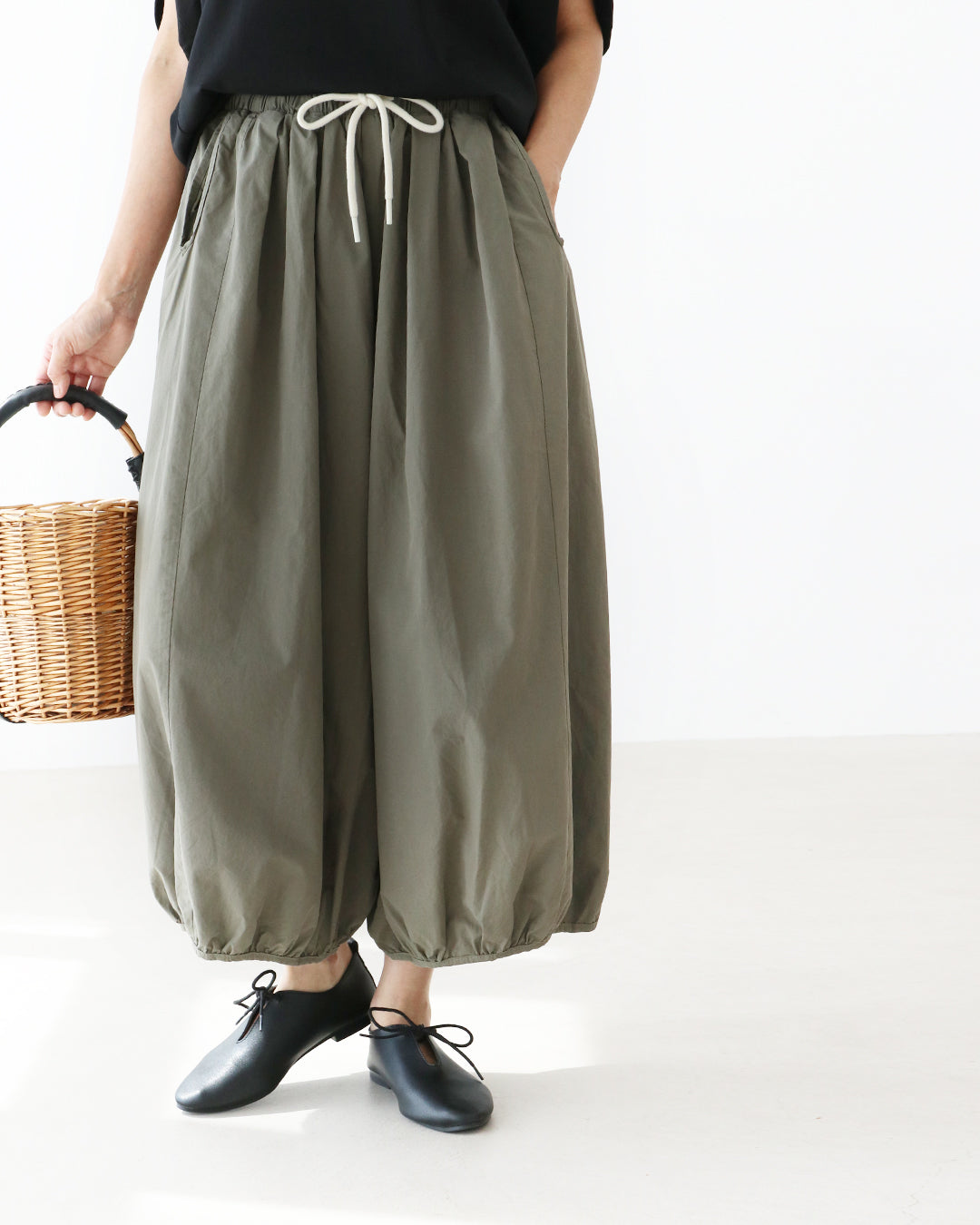 サンポクシェル sanpo kuschel ラクなのに手抜きに見えないパンツ (グリーン) グリーン