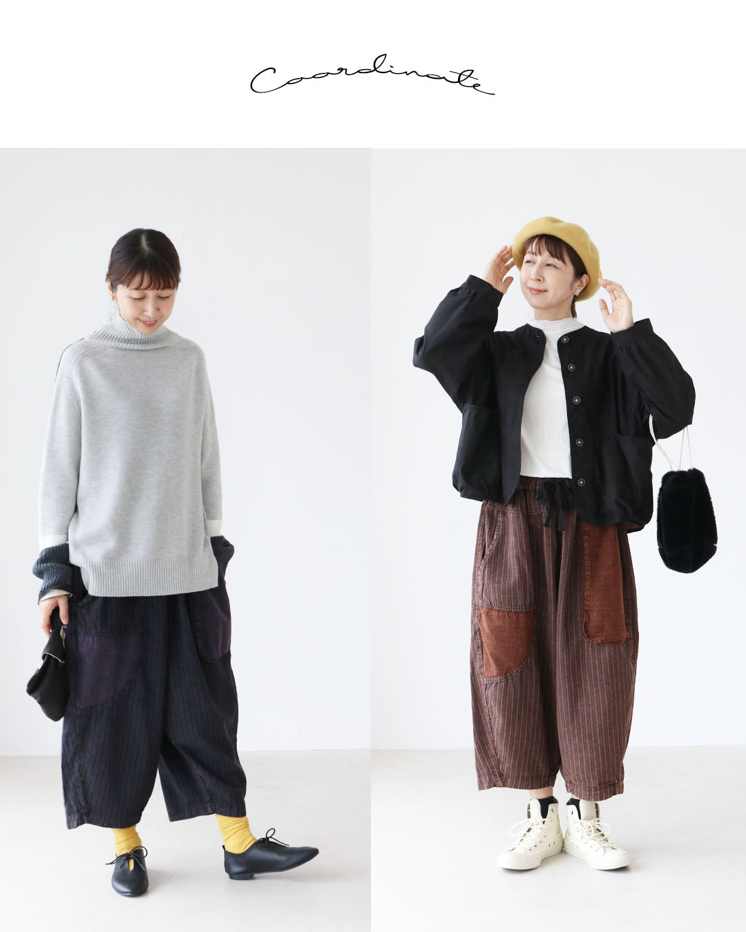 サンポクシェル sanpo kuschel 足元コーデが楽しくなる絶妙丈パンツ (ブラウン) ブラウン