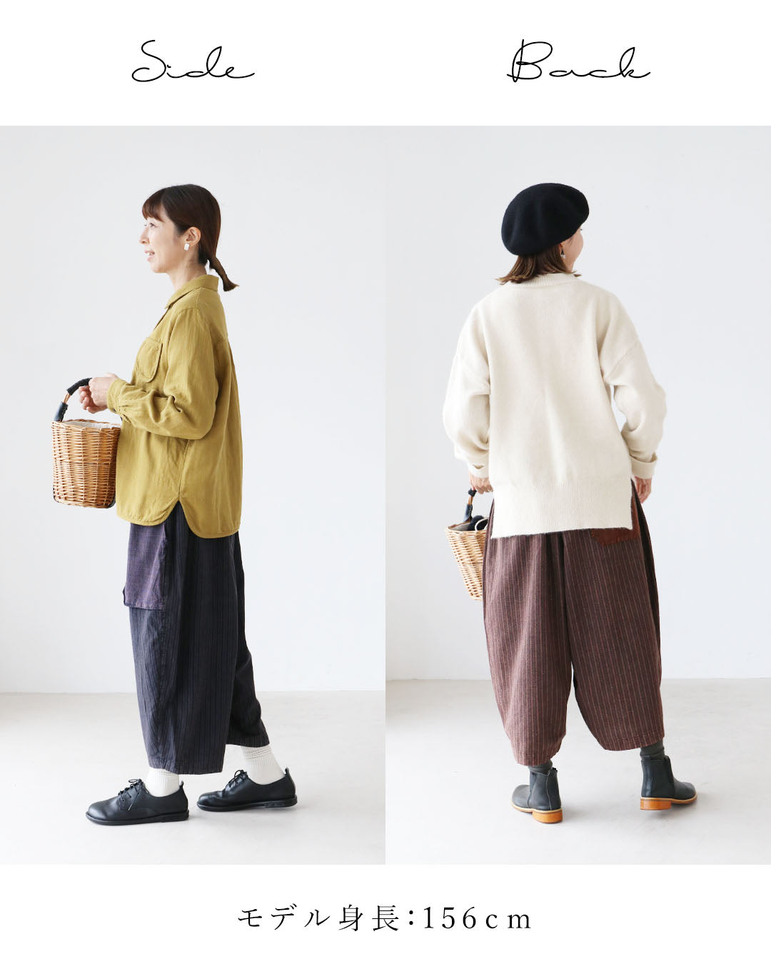 サンポクシェル sanpo kuschel 足元コーデが楽しくなる絶妙丈パンツ (ブラウン) ブラウン