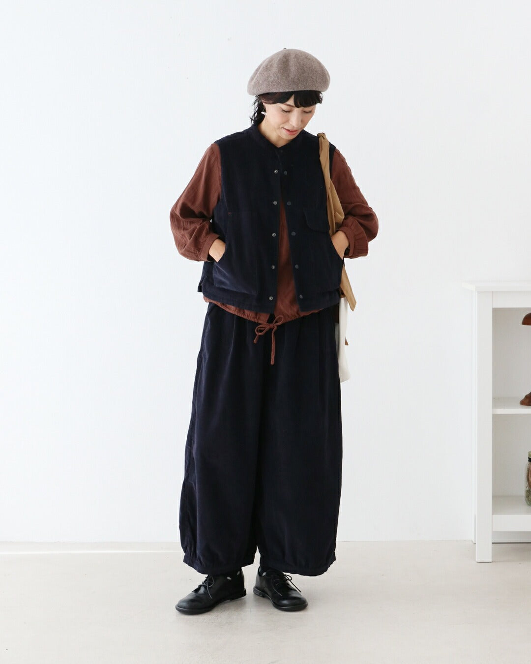 サンポクシェル sanpo kuschel 【set】ベストとパンツのセットアップ (ネイビー) ネイビー