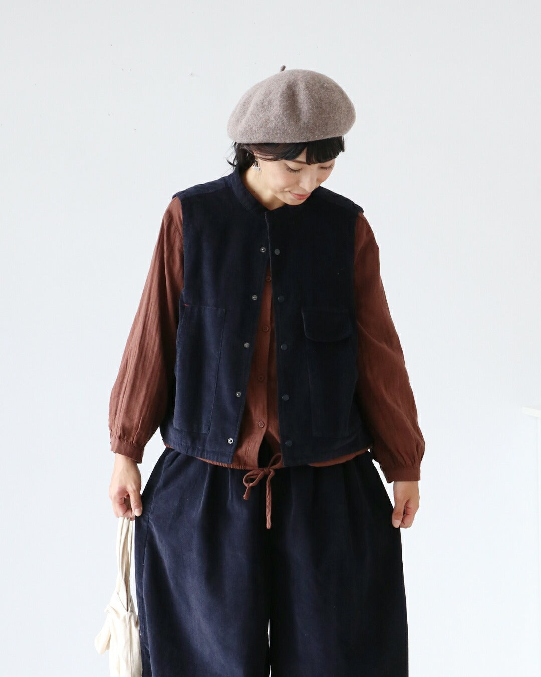 サンポクシェル sanpo kuschel 【set】ベストとパンツのセットアップ (ネイビー) ネイビー