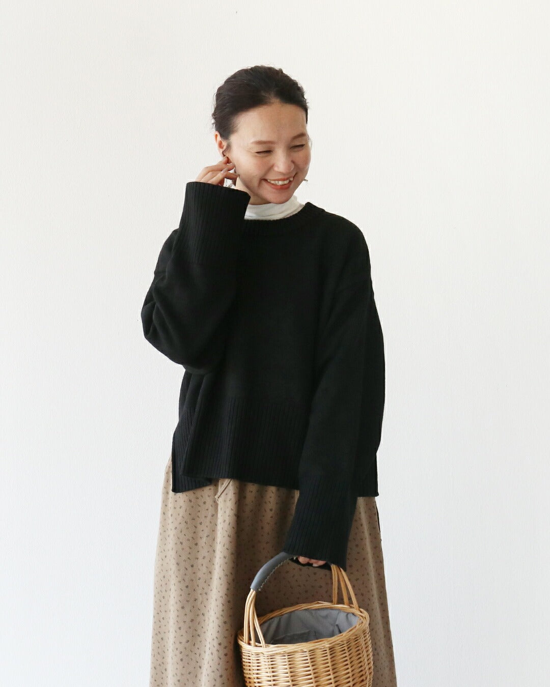 サンポクシェル sanpo kuschel サンポクシェル sanpo kuschel 体型カバースリットニット (ライトグレー) ライトグレー