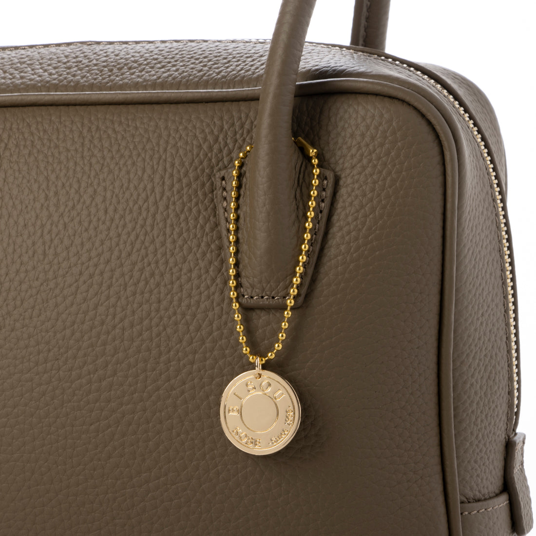 モーヴ mauve 【本革】スクエアハンドバッグ (モカ) モカ