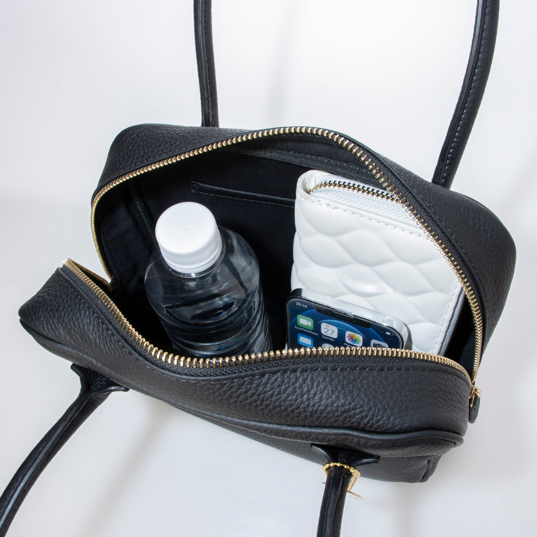 モーヴ mauve 【本革】スクエアハンドバッグ (モカ) モカ