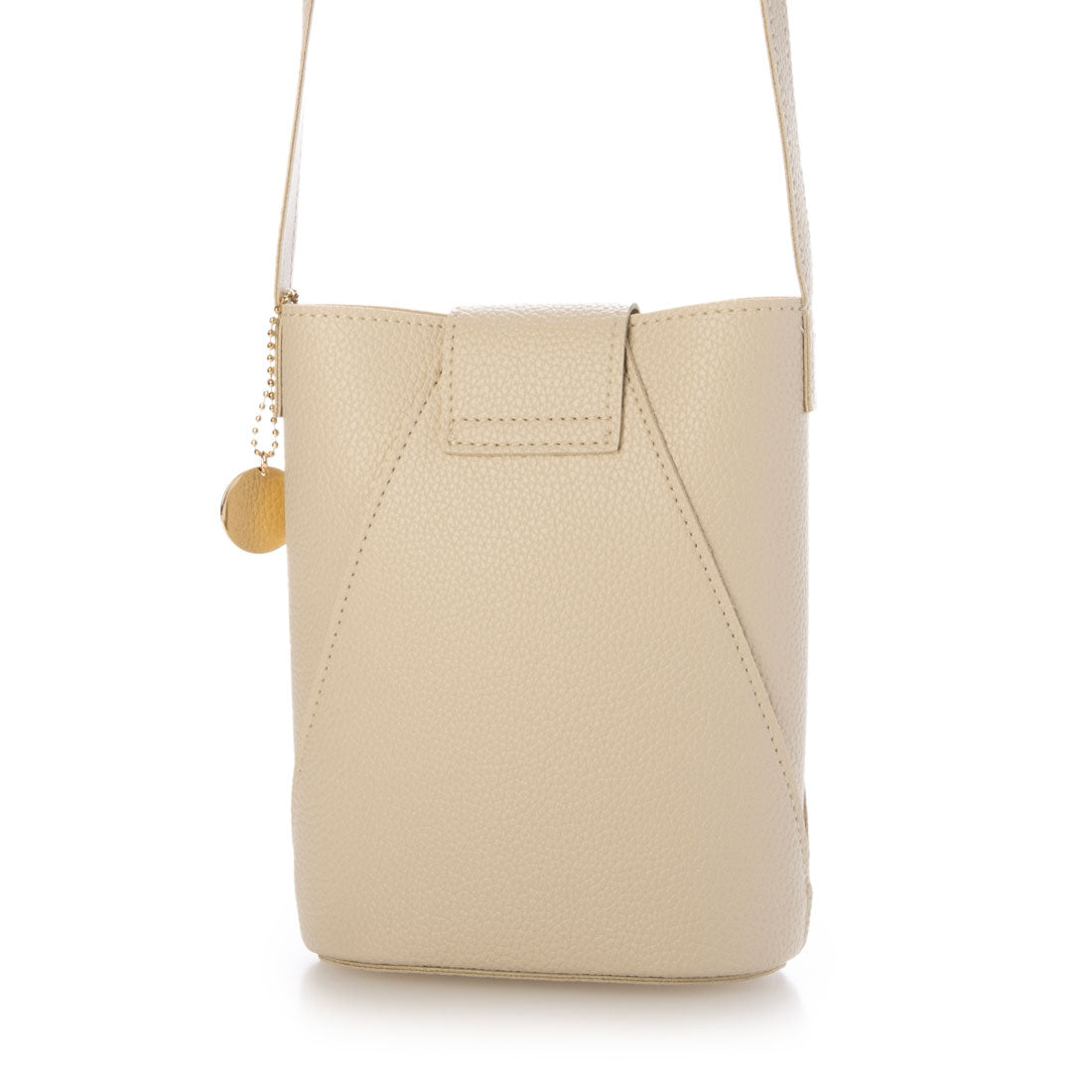 モーヴ mauve スマホショルダー ベルトフラップミニショルダーバッグ(ホワイト) (ホワイト) ホワイト