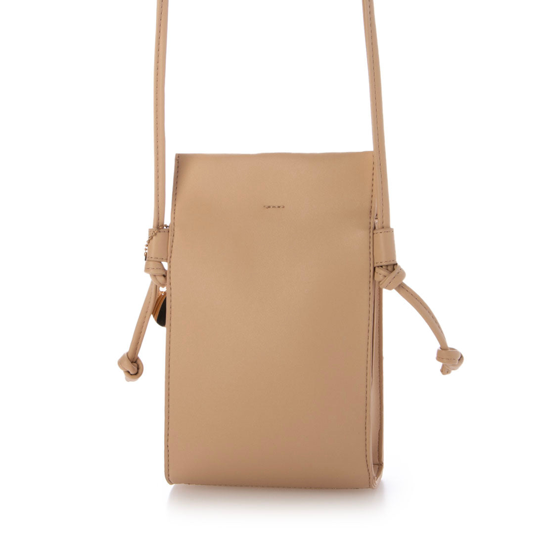 モーヴ mauve スクエアシンプルスマホショルダー (ベージュ) ベージュ