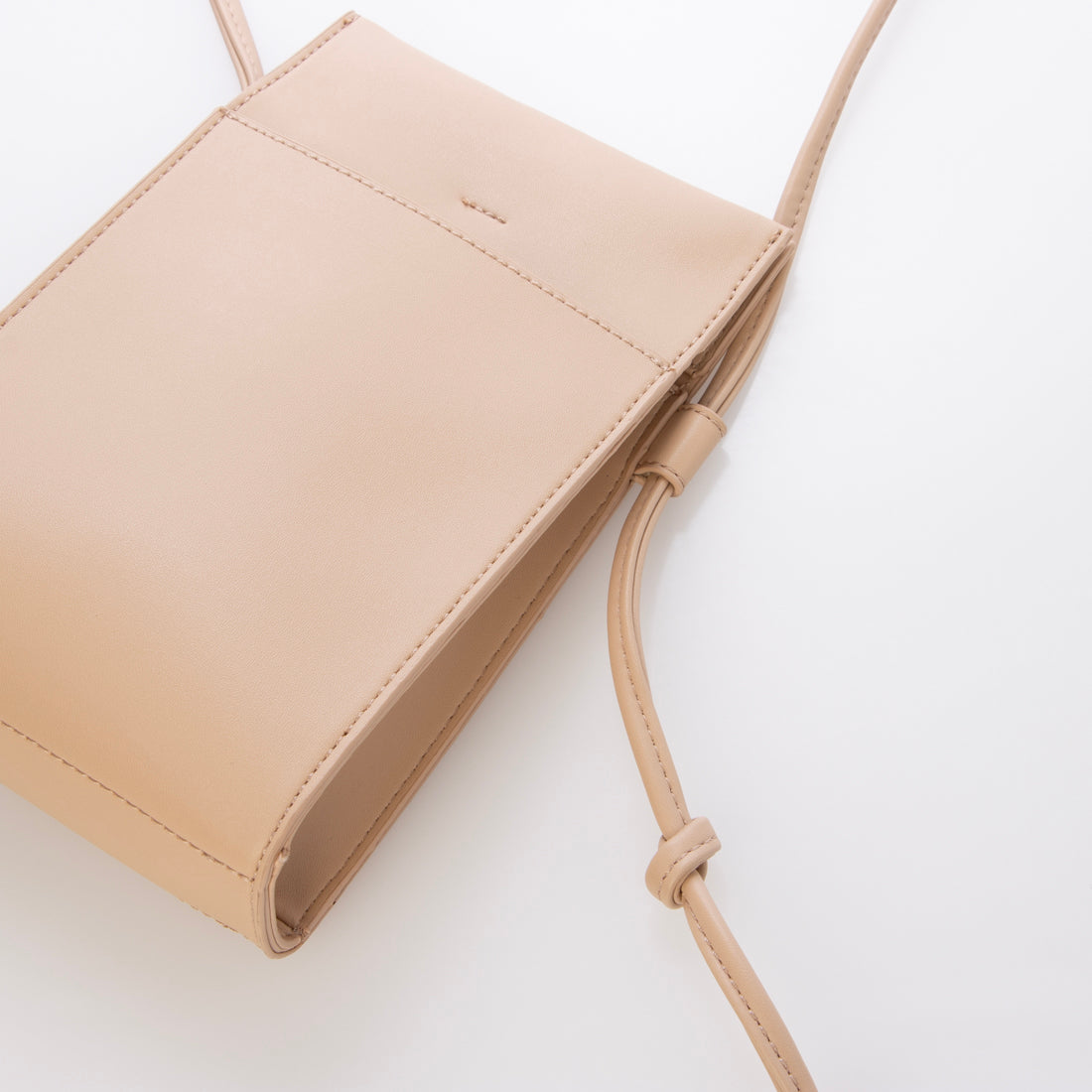 モーヴ mauve スクエアシンプルスマホショルダー (ベージュ) ベージュ