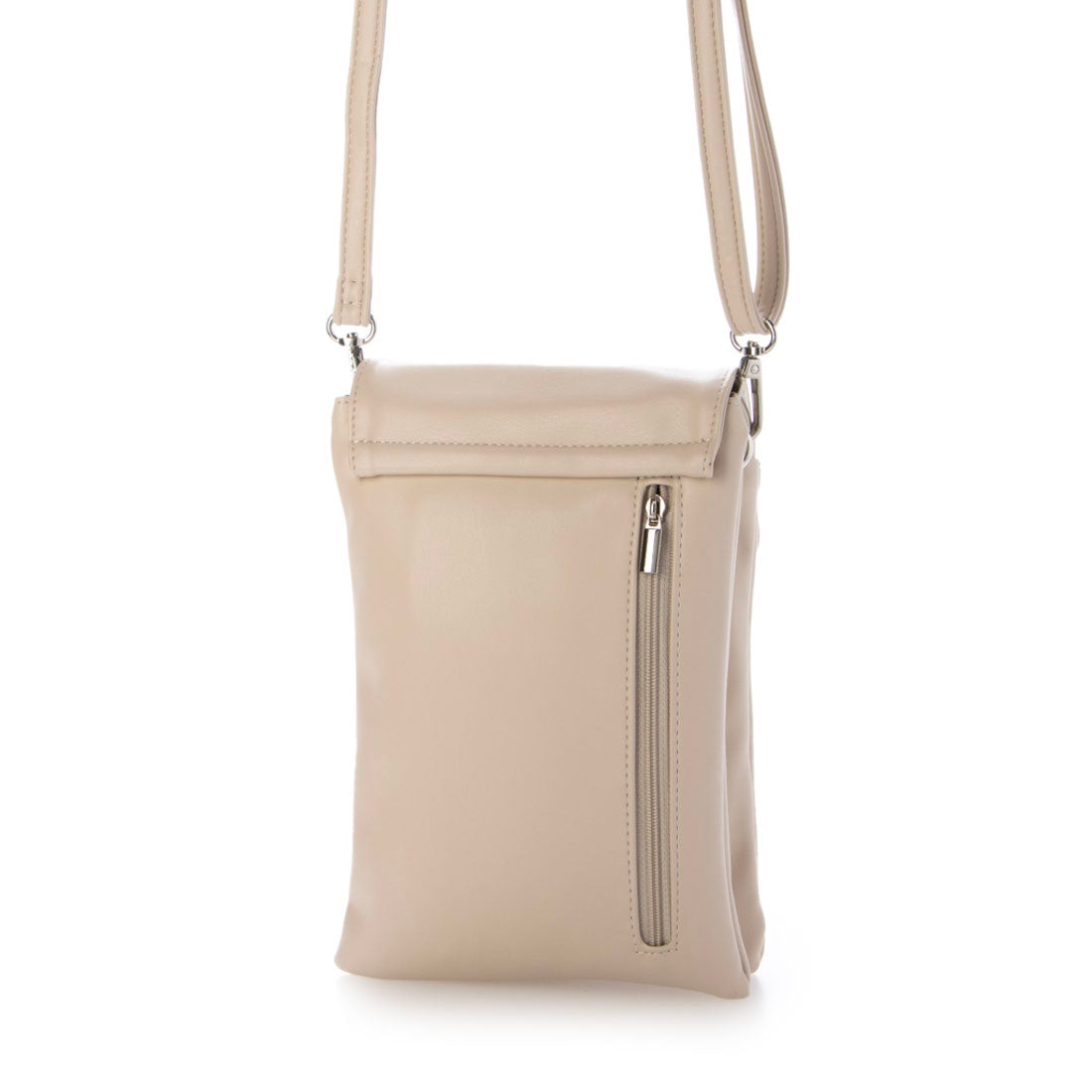 モーヴ mauve スマホショルダー 4ポケットフラップ型 ミニショルダー (グレージュ) グレージュ