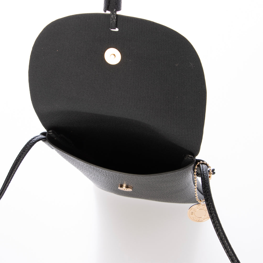 モーヴ mauve タッセルスマホショルダー 【Lサイズシリーズ】 (ブラック) ブラック