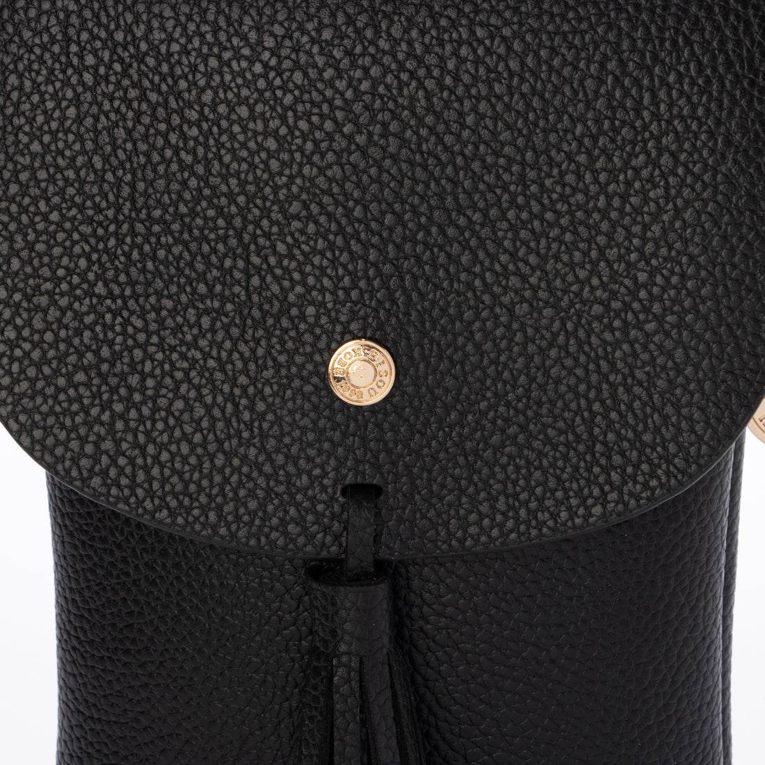 モーヴ mauve タッセルスマホショルダー 【Lサイズシリーズ】 (ブラック) ブラック