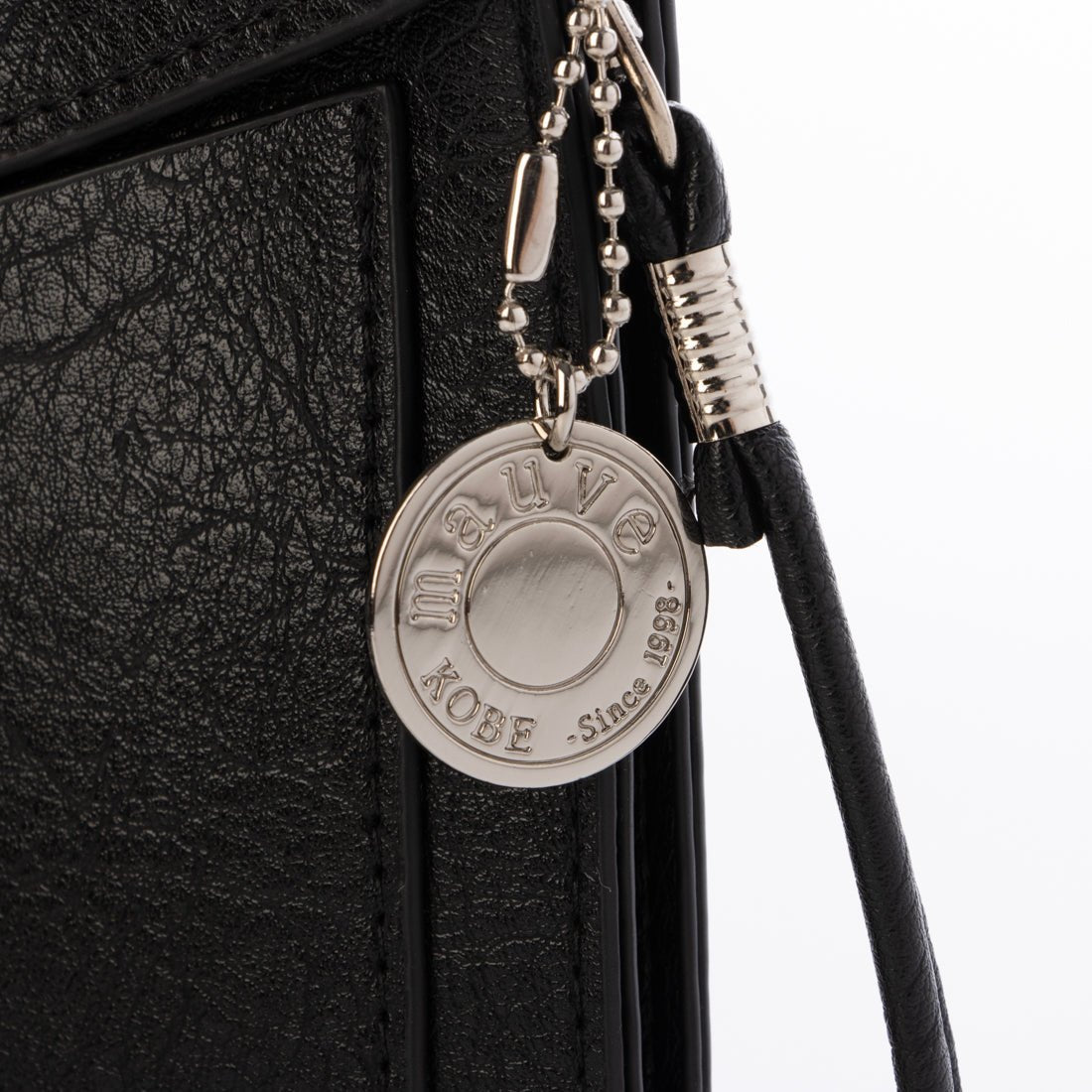 モーヴ mauve フラップデザインスマホショルダー (ブラック) ブラック