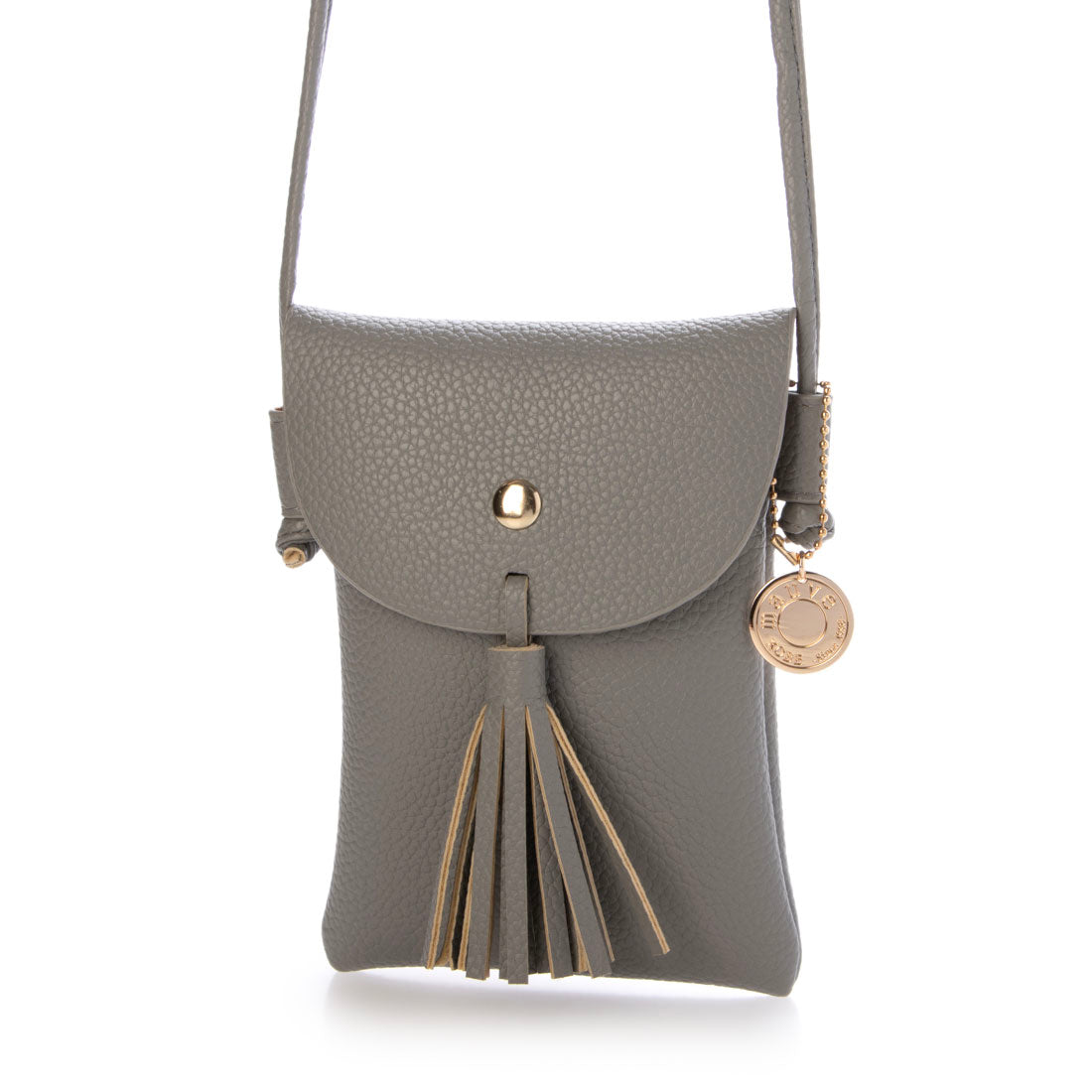モーヴ mauve タッセルスマホショルダー (グレー) グレー