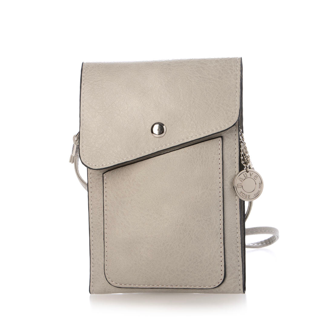 モーヴ mauve フラップデザインスマホショルダー (ライトグレー) ライトグレー